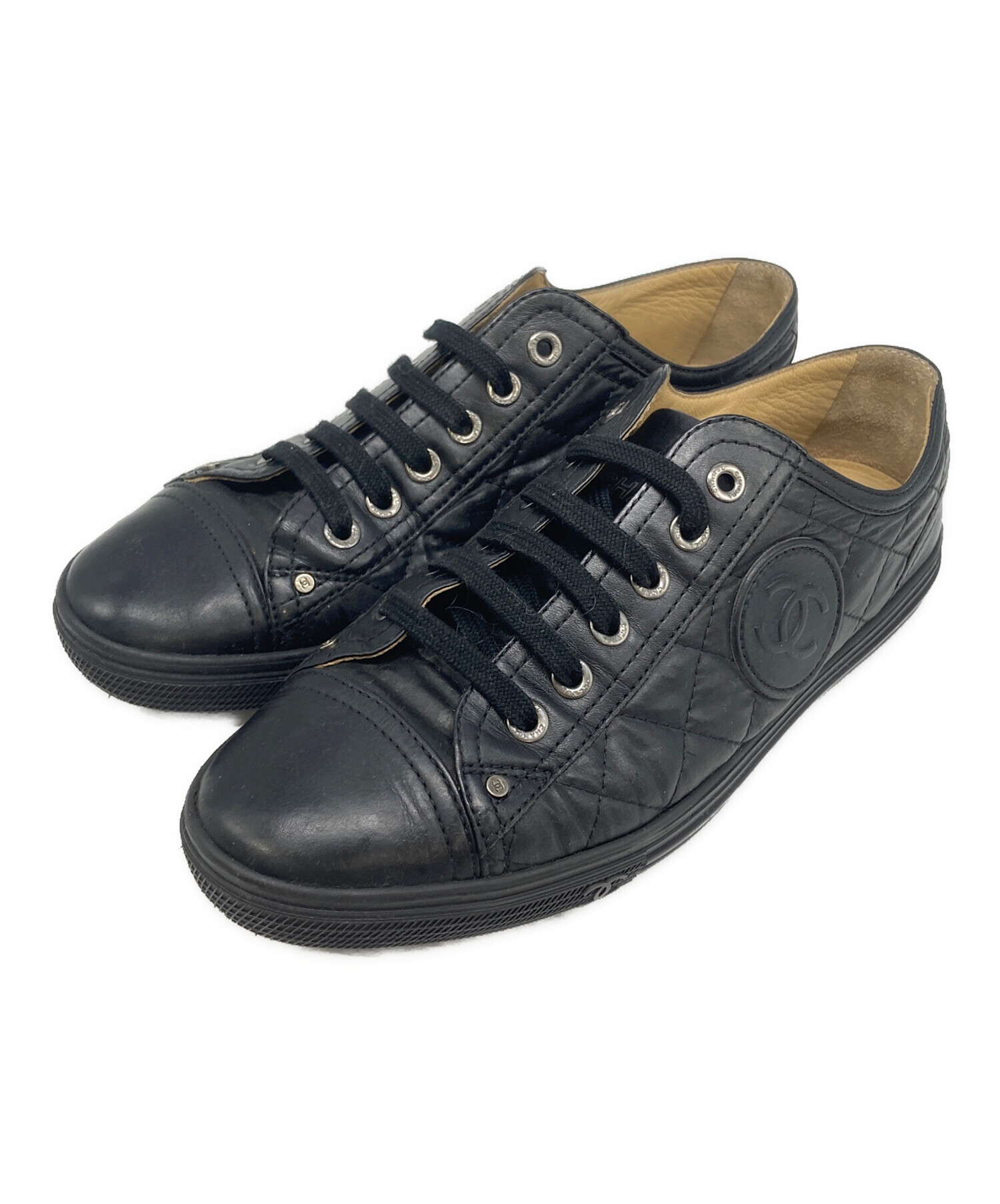 中古・古着通販】CHANEL (シャネル) ココマークマトラッセスニーカー