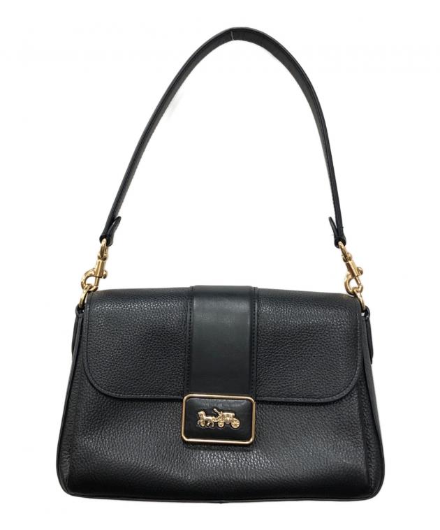 COACH コーチ グレースバッグ20 ブラック ハンドバッグ　ショルダーバッグ 中古・古着通販】COACH (コーチ) グレース ショルダー バッグ ブラック