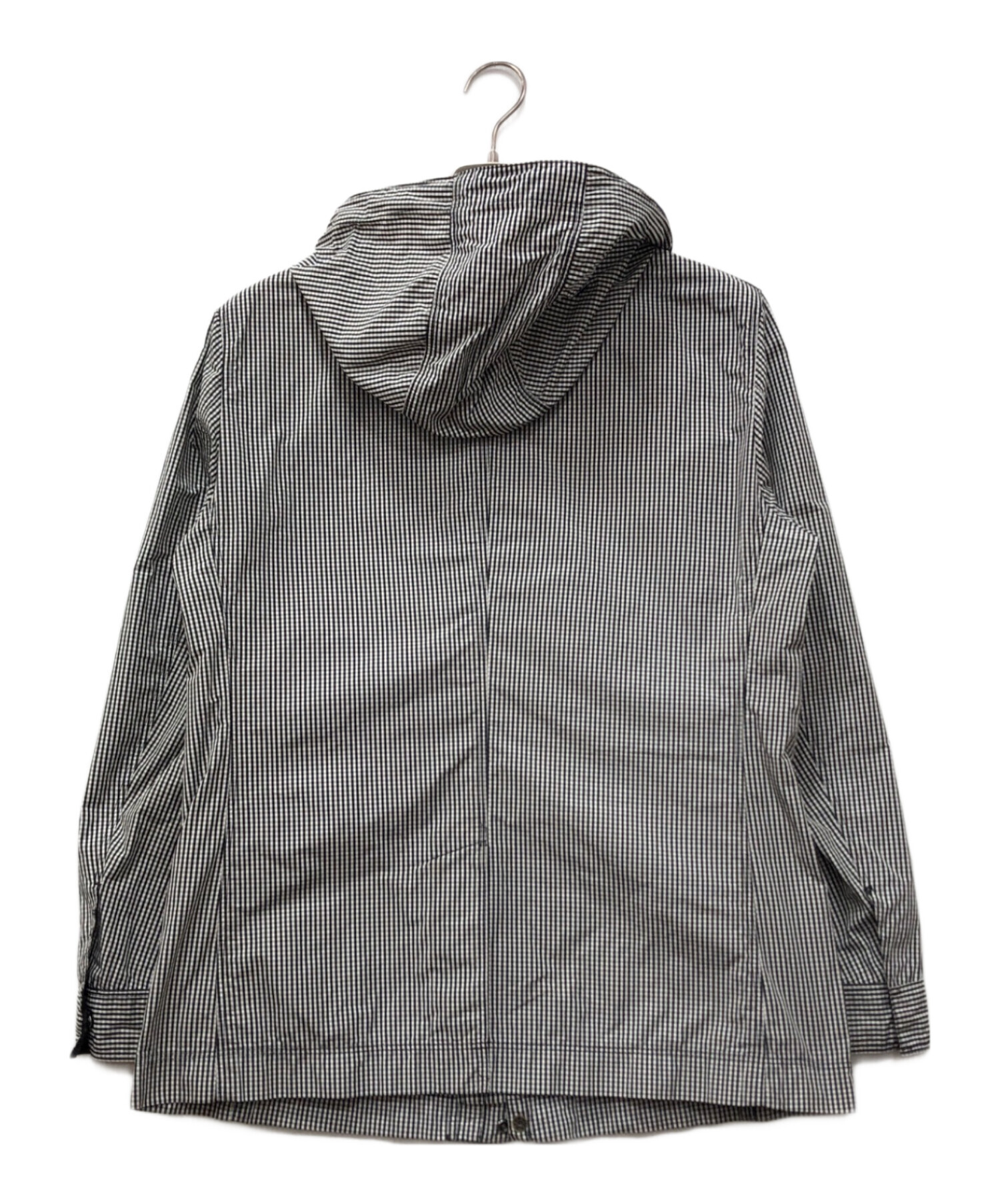 新品タグ付Burberryバーバリーブラックレーベルフード付ジャケットチェックL 中古・古着通販】BURBERRY BLACK LABEL (バーバリーブラックレーベル
