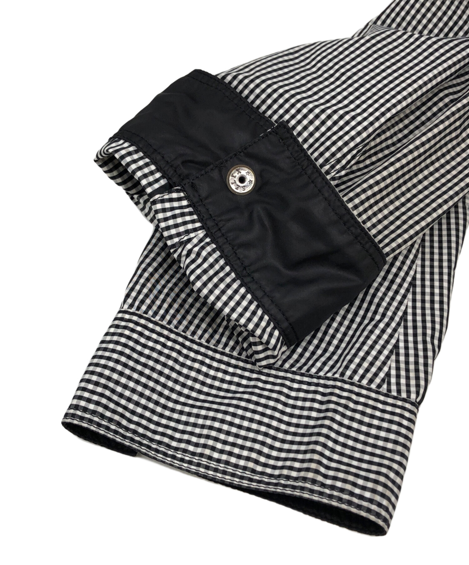 新品タグ付Burberryバーバリーブラックレーベルフード付ジャケットチェックL 中古・古着通販】BURBERRY BLACK LABEL (バーバリーブラックレーベル