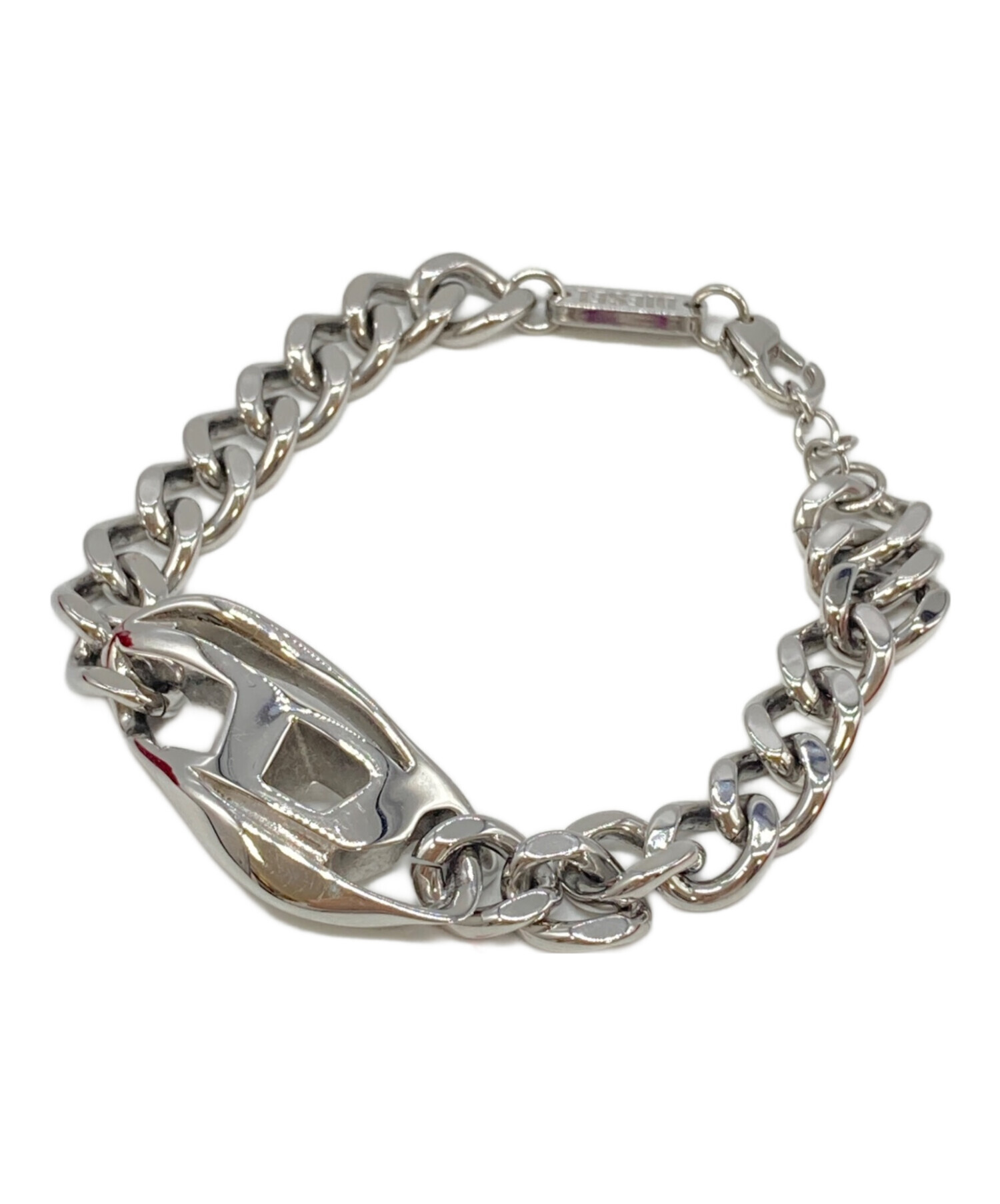 中古・古着通販】DIESEL (ディーゼル) Dロゴブレスレット シルバー 