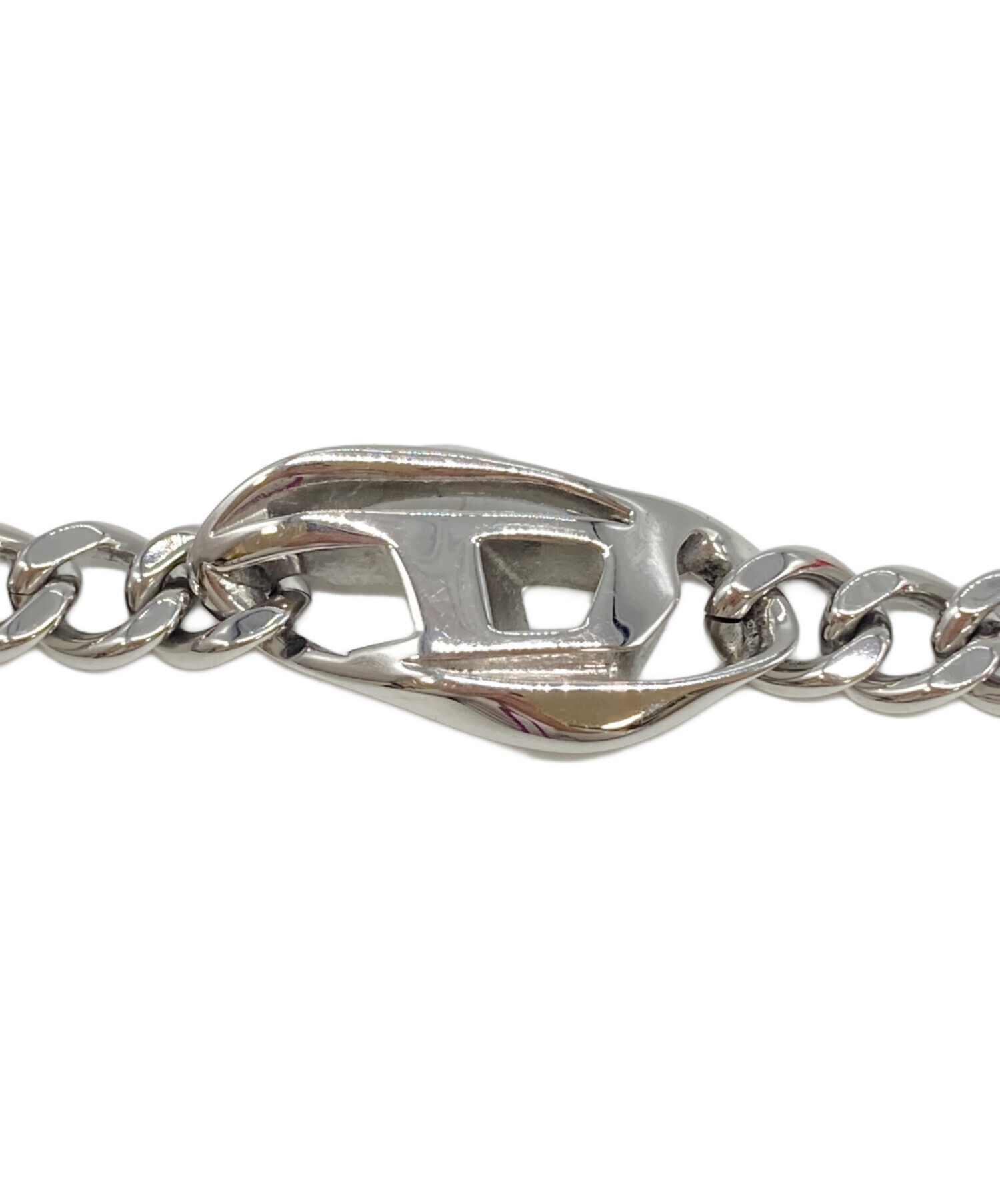 中古・古着通販】DIESEL (ディーゼル) Dロゴブレスレット シルバー