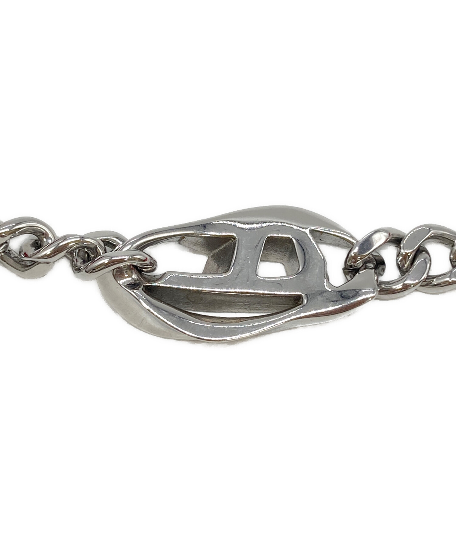中古・古着通販】DIESEL (ディーゼル) Dロゴブレスレット シルバー