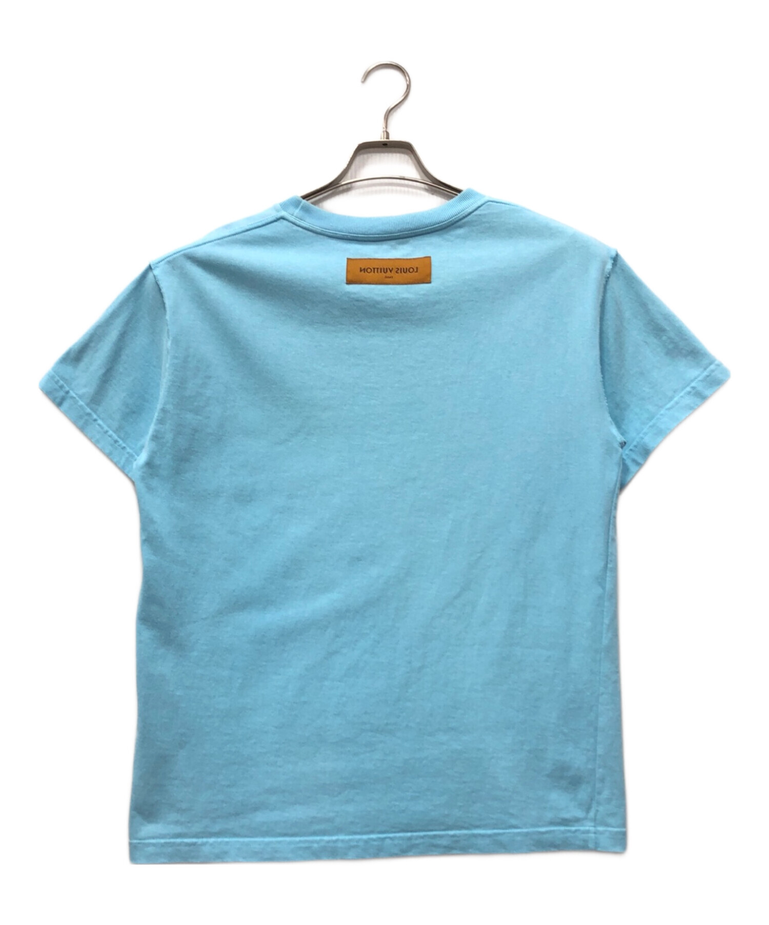 未使用 ルイヴィトン LOUIS VUITTON Tシャツ 2021SS カットソー インサイドアウト Inside Out コットン トップス メンズ イタリア製 XS ブルー org.jpg