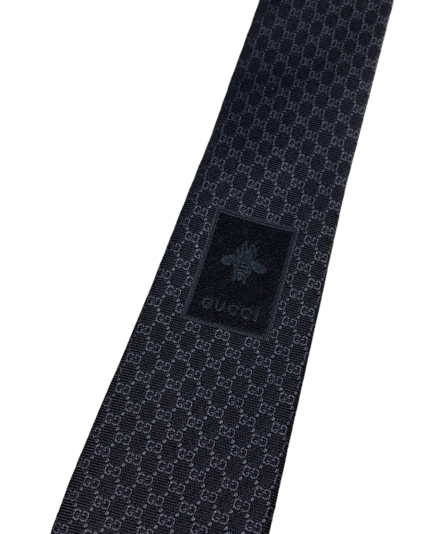 中古・古着通販】GUCCI (グッチ) GG シルクジャカード ネクタイ グレー