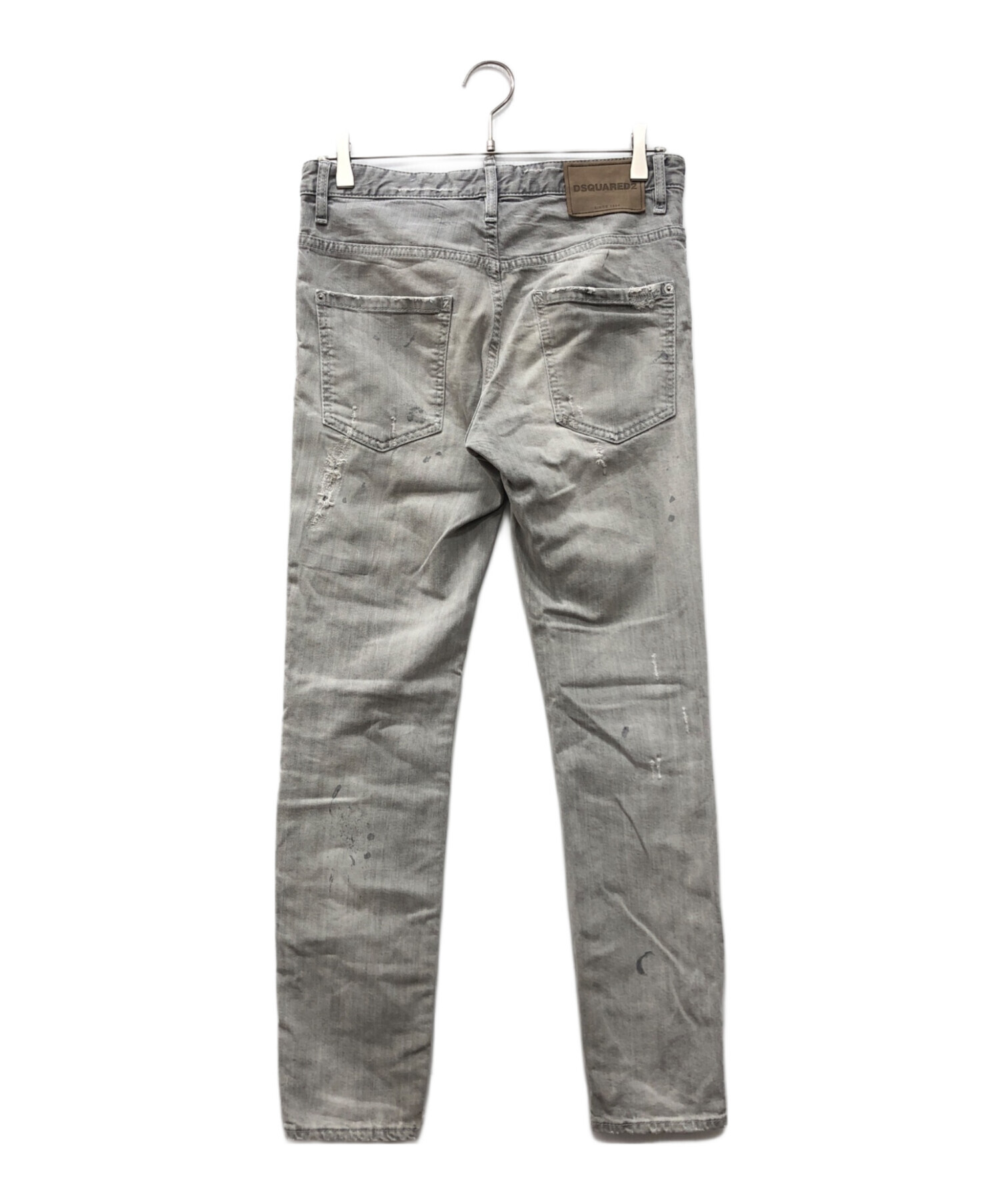 DSQUARED2 グレー デニムパンツ ダメージ加工44 新品未使用 中古・古着通販】DSQUARED2 (ディースクエアード) SKATER JEAN