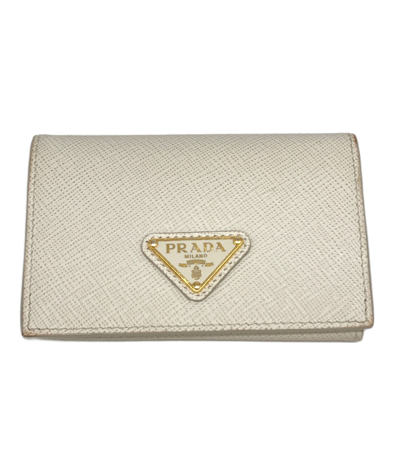 中古・古着通販】PRADA (プラダ) サフィアーノ トライアングルロゴ