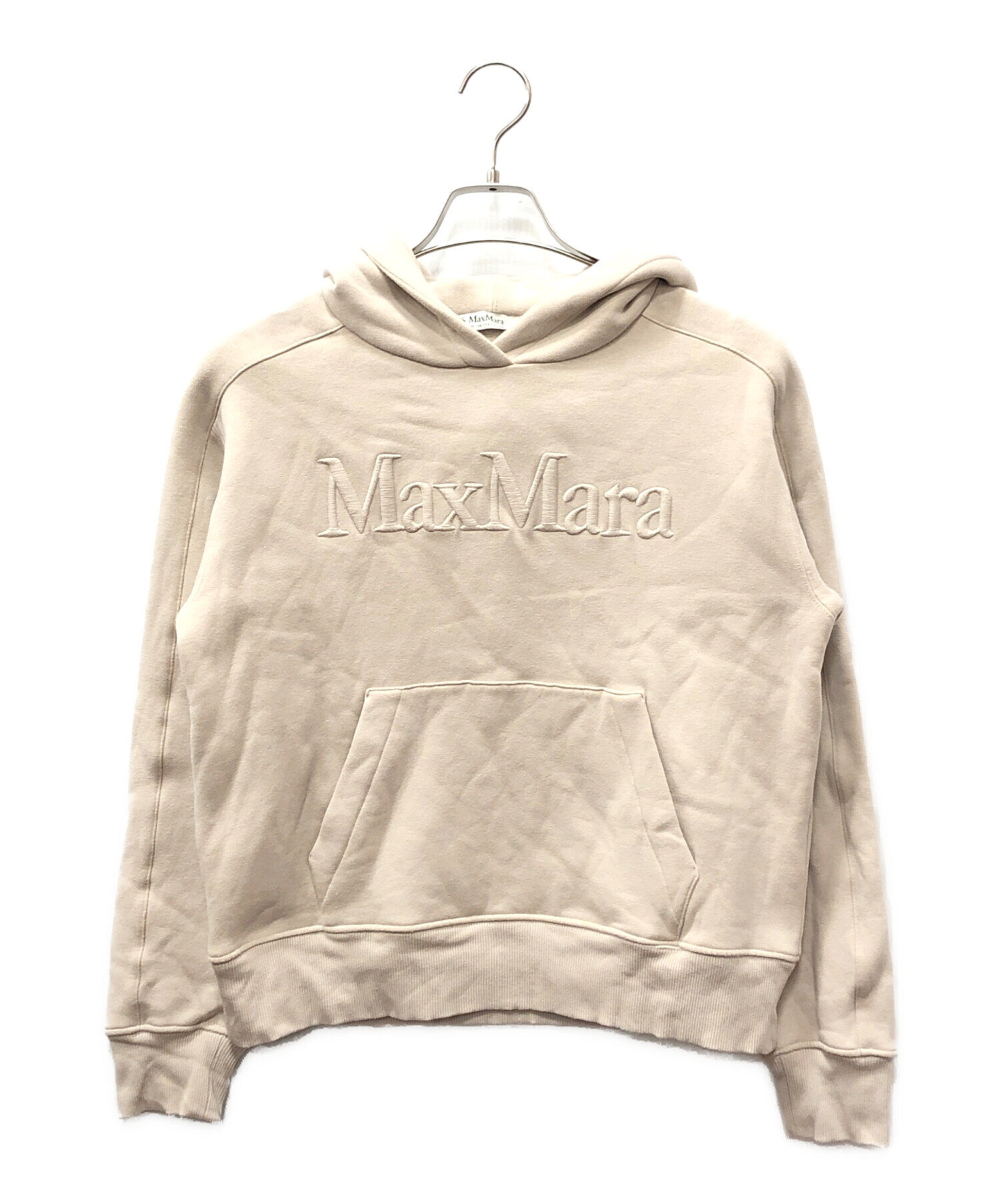 【新品未使用】S Max Mara ロゴジップパーカー ベージュ S 中古・古着通販】'S Max Mara (エスマックスマーラ) プルオーバー