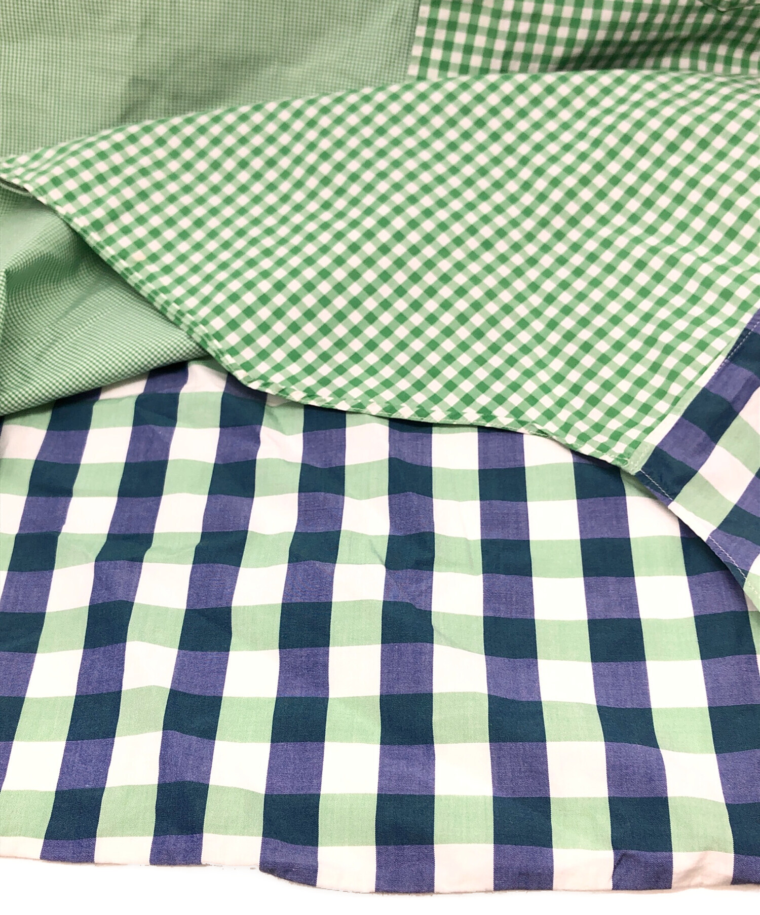 COMME des GARCONS SHIRT グリーンチェック シャツ L 中古・古着通販】COMME des GARCONS SHIRT (コムデギャルソンシャツ