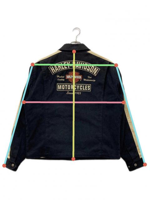 【激レア】ハーレーダビッドソン　ジャケット　ブルゾン　完売モデル　ナイロン　刺繍 中古・古着通販】HARLEY-DAVIDSON (ハーレーダビッドソン) バック刺繍