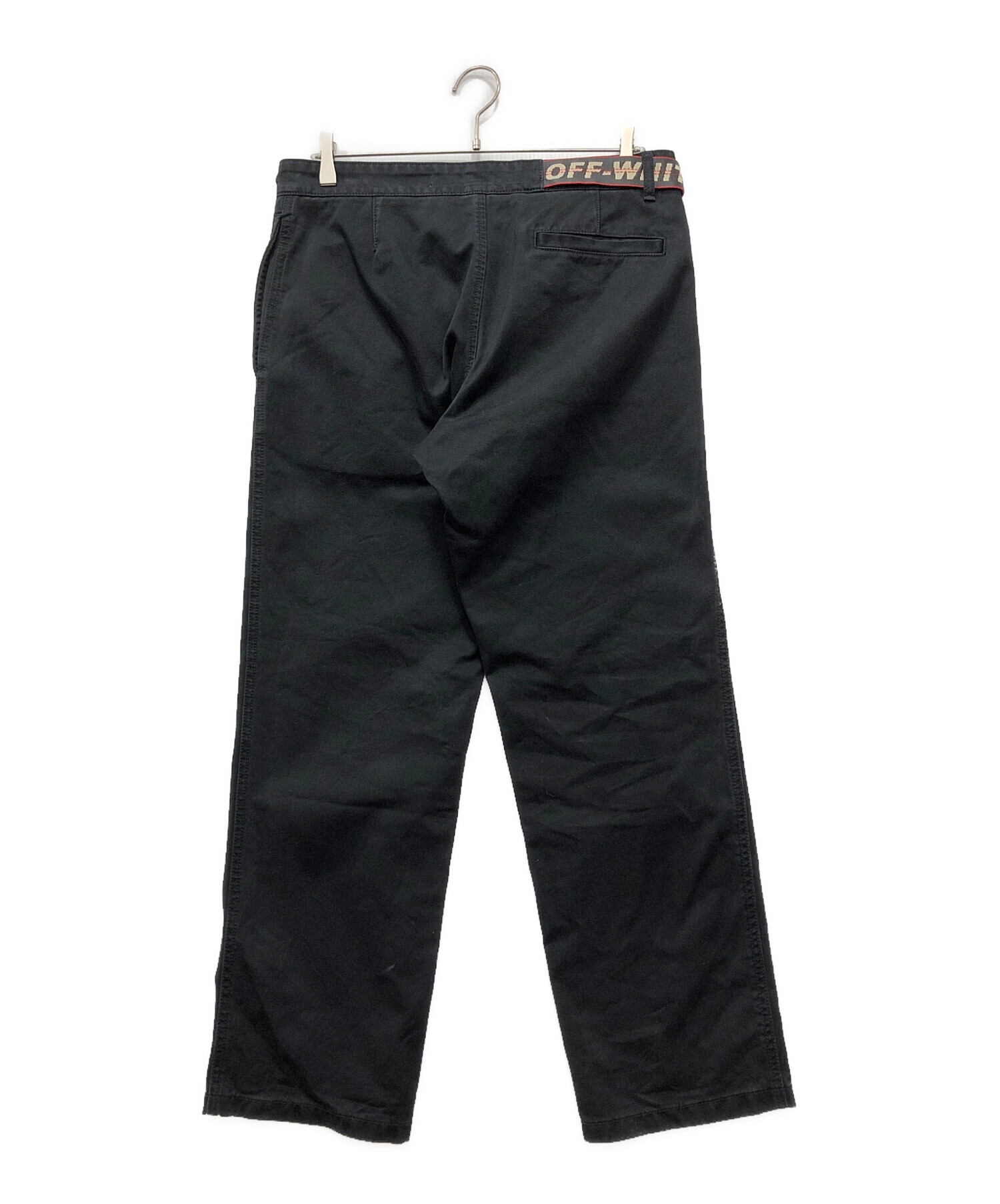 中古・古着通販】OFFWHITE (オフホワイト) ロゴベルテッドパンツ