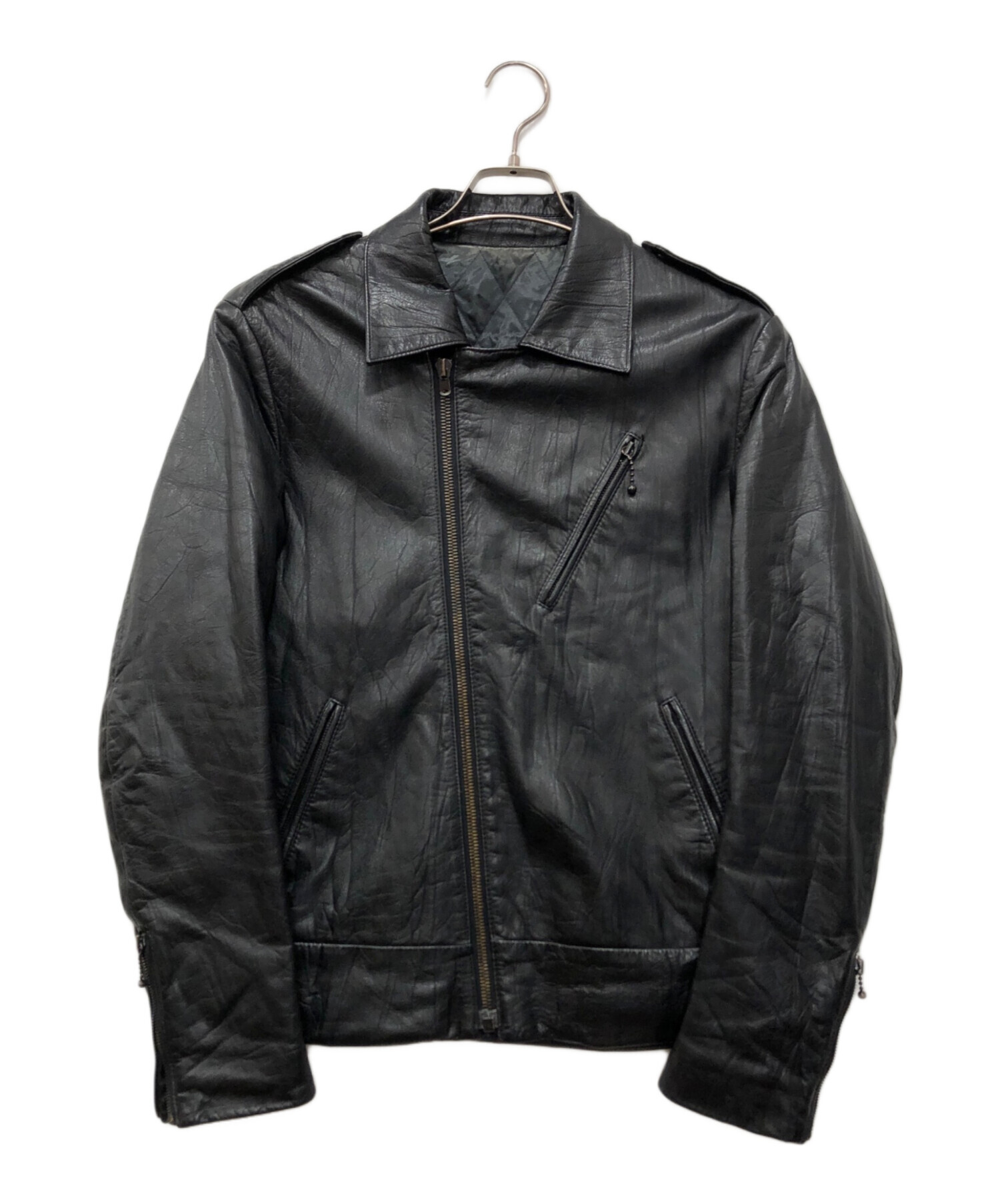 ナンバーナイン　レザージャケット　サイズ3 中古・古着通販】NUMBER (N)INE (ナンバーナイン) レザーダブル