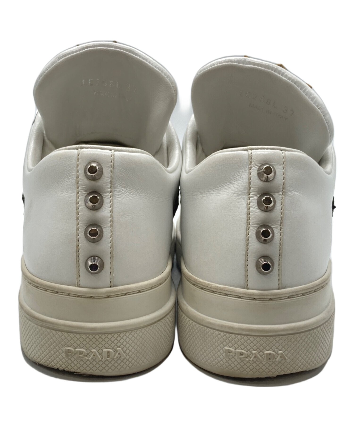 中古・古着通販】PRADA (プラダ) ロボットレザーパッチスニーカー