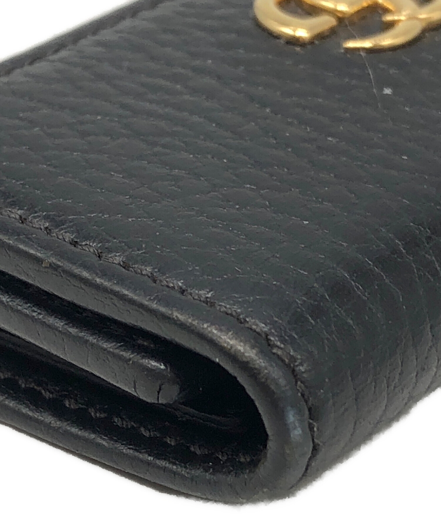 中古・古着通販】GUCCI (グッチ) GGマーモントキーケース ブラック