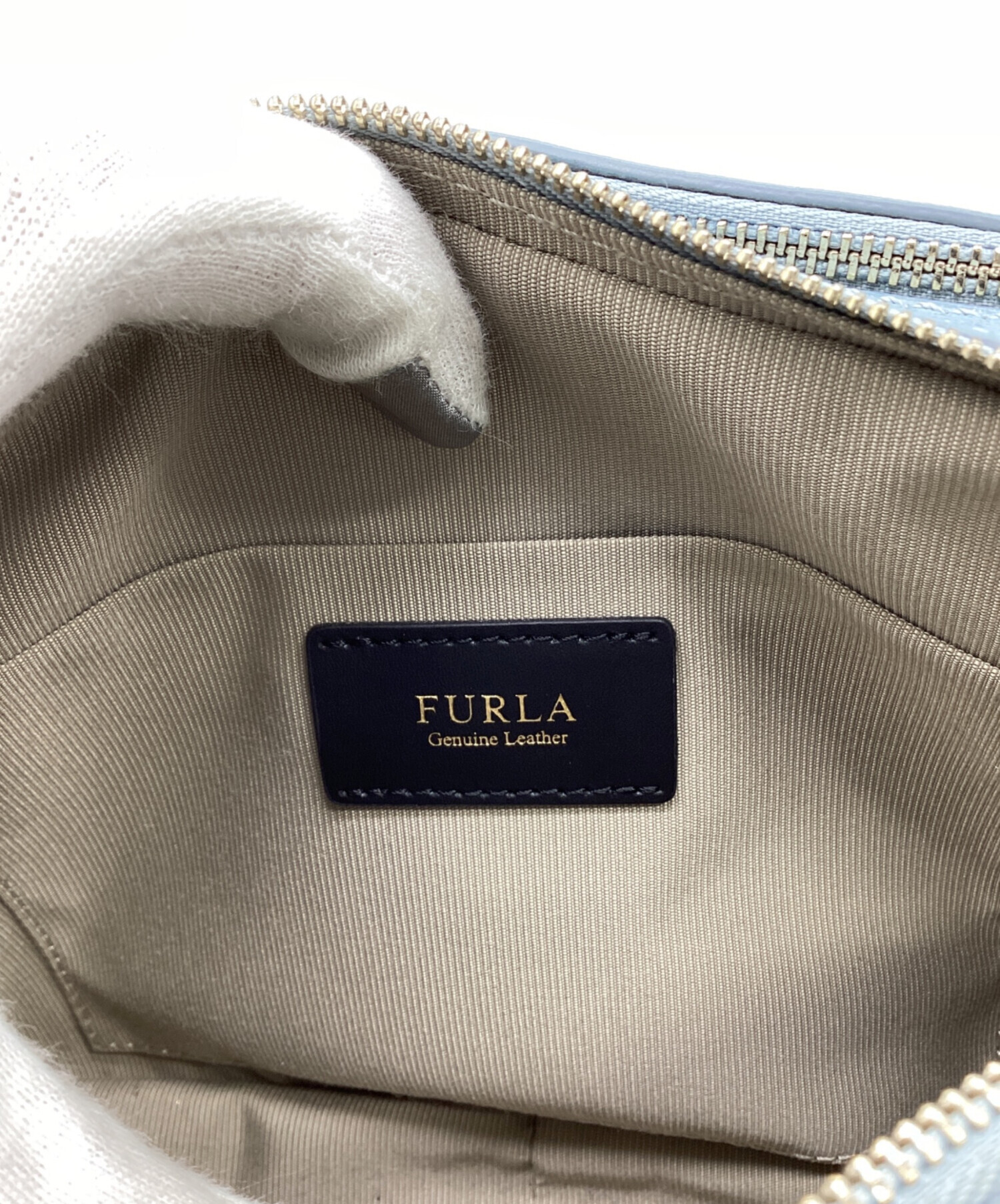 中古・古着通販】FURLA (フルラ) ショルダーバッグ スカイブルー