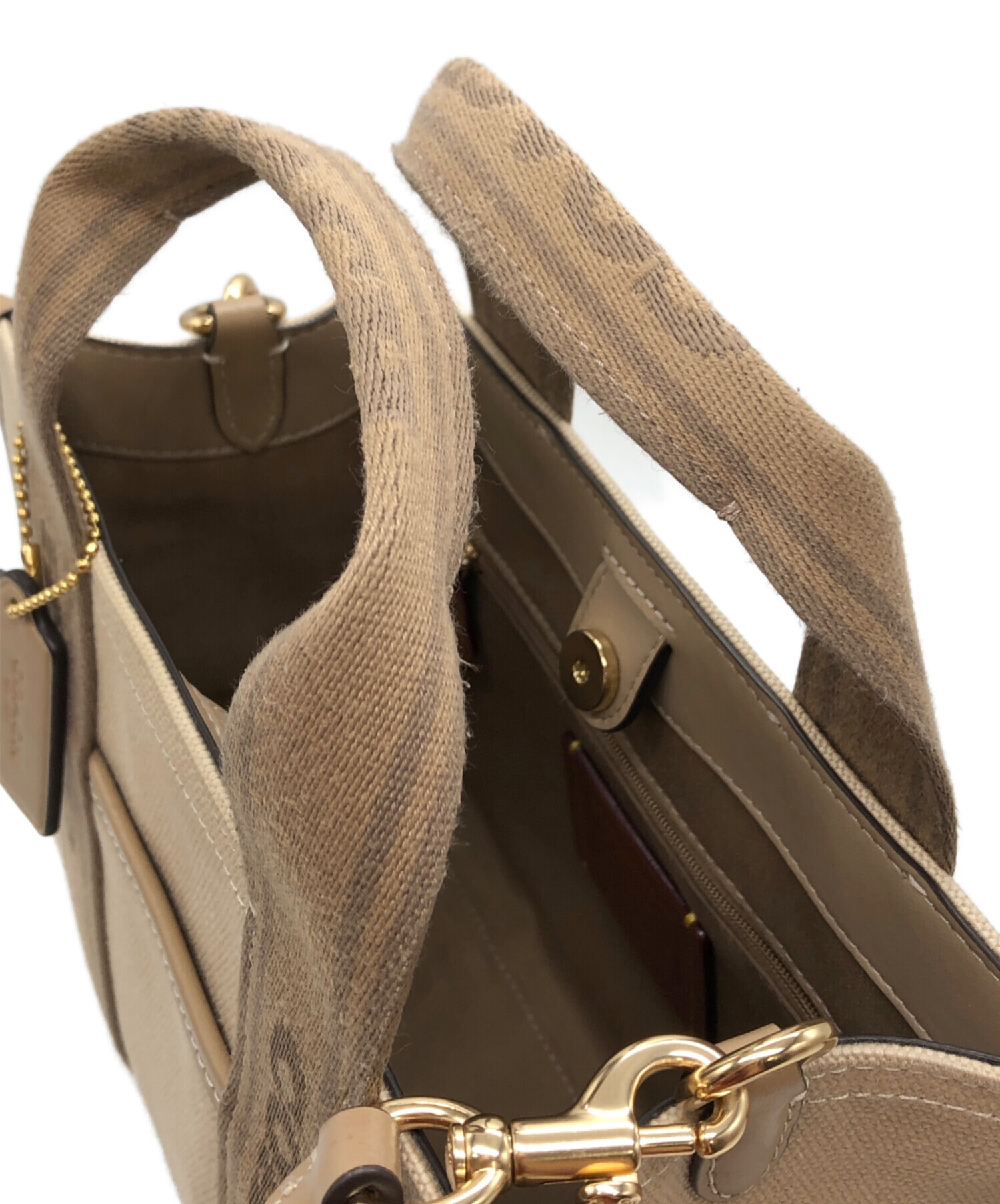 中古・古着通販】COACH (コーチ) スミス トート バッグ 24 ブラウン
