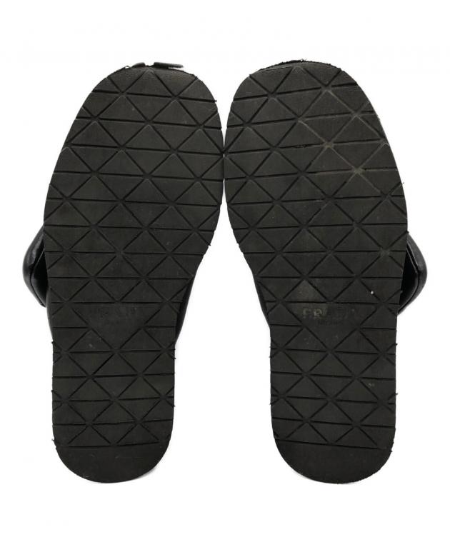 中古・古着通販】PRADA (プラダ) パテッドナッパレザーサンダル