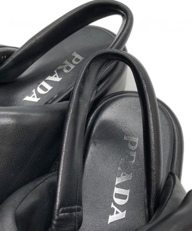 中古・古着通販】PRADA (プラダ) パテッドナッパレザーサンダル