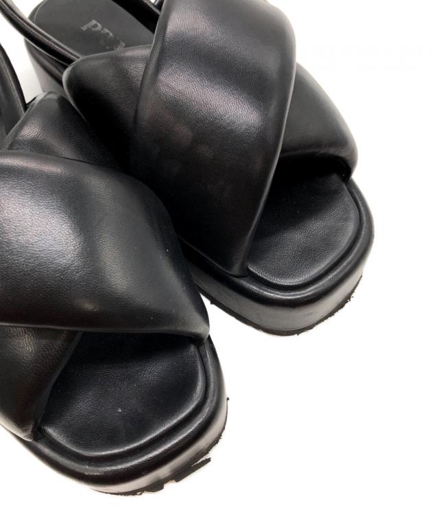 中古・古着通販】PRADA (プラダ) パテッドナッパレザーサンダル