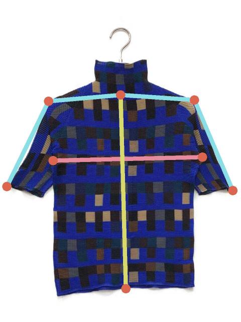 中古・古着通販】PLEATS PLEASE (プリーツプリーズ) 総柄ハイネック