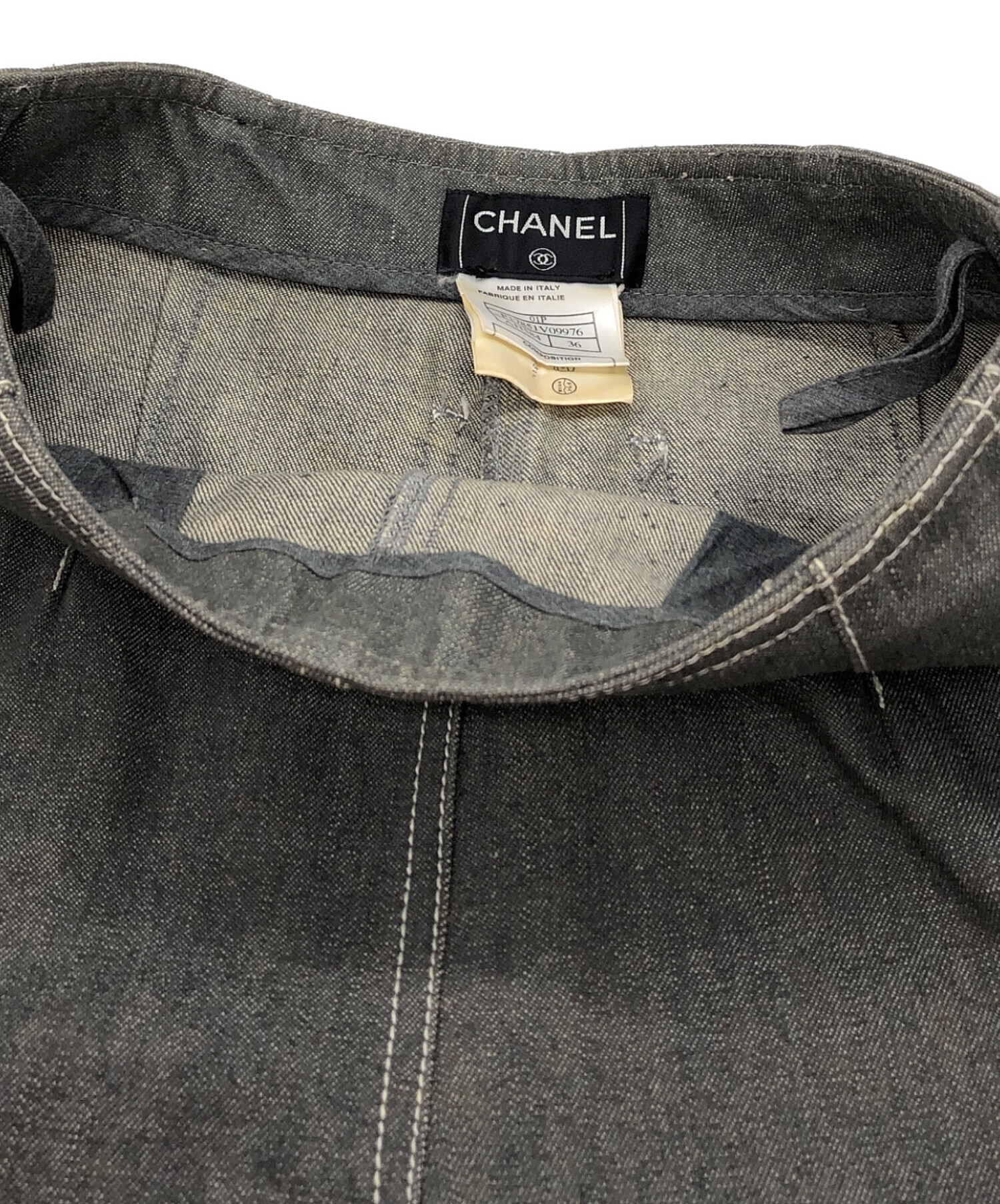 中古・古着通販】CHANEL (シャネル) ココマークラインストーンフレア