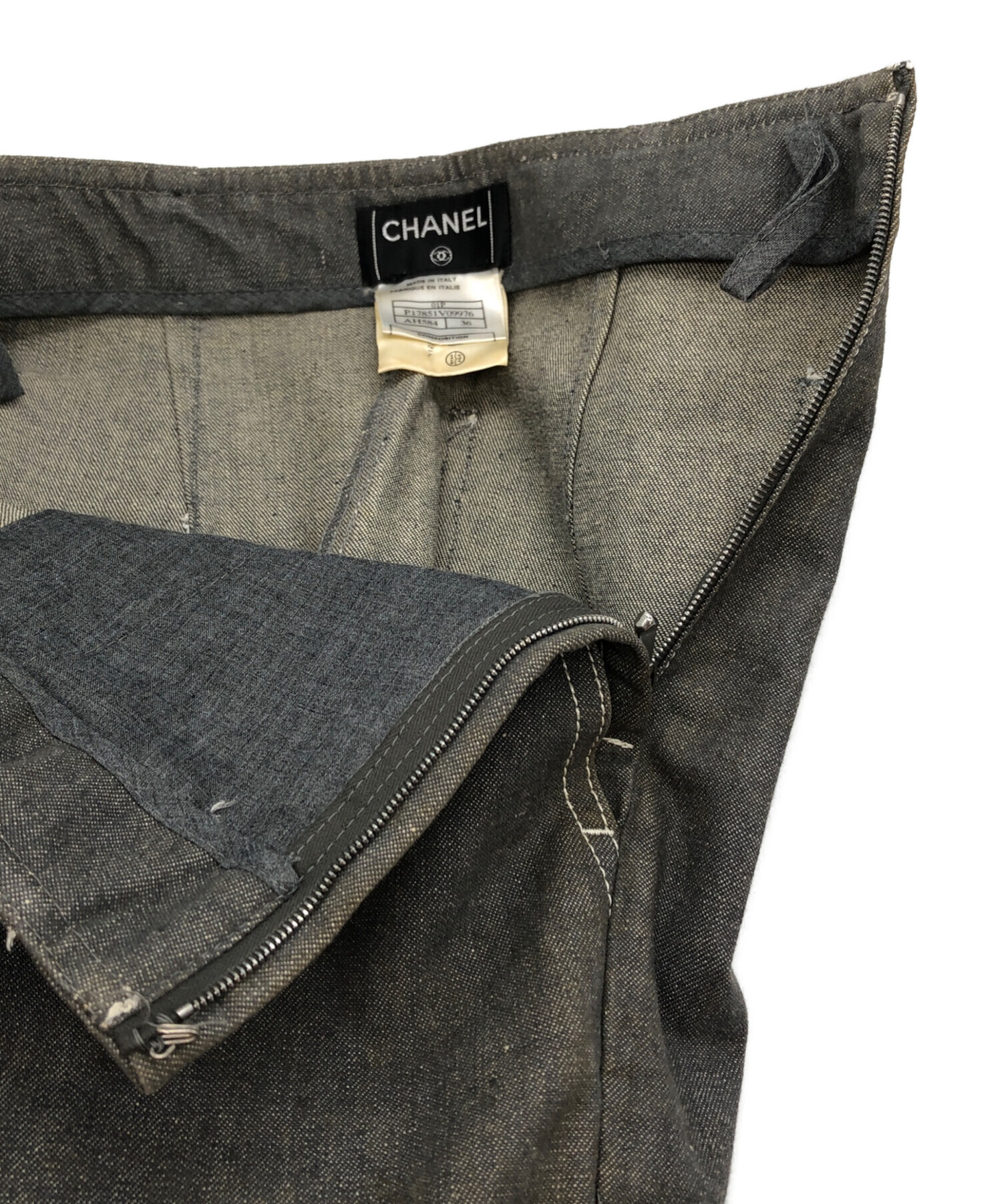 中古・古着通販】CHANEL (シャネル) ココマークラインストーンフレア