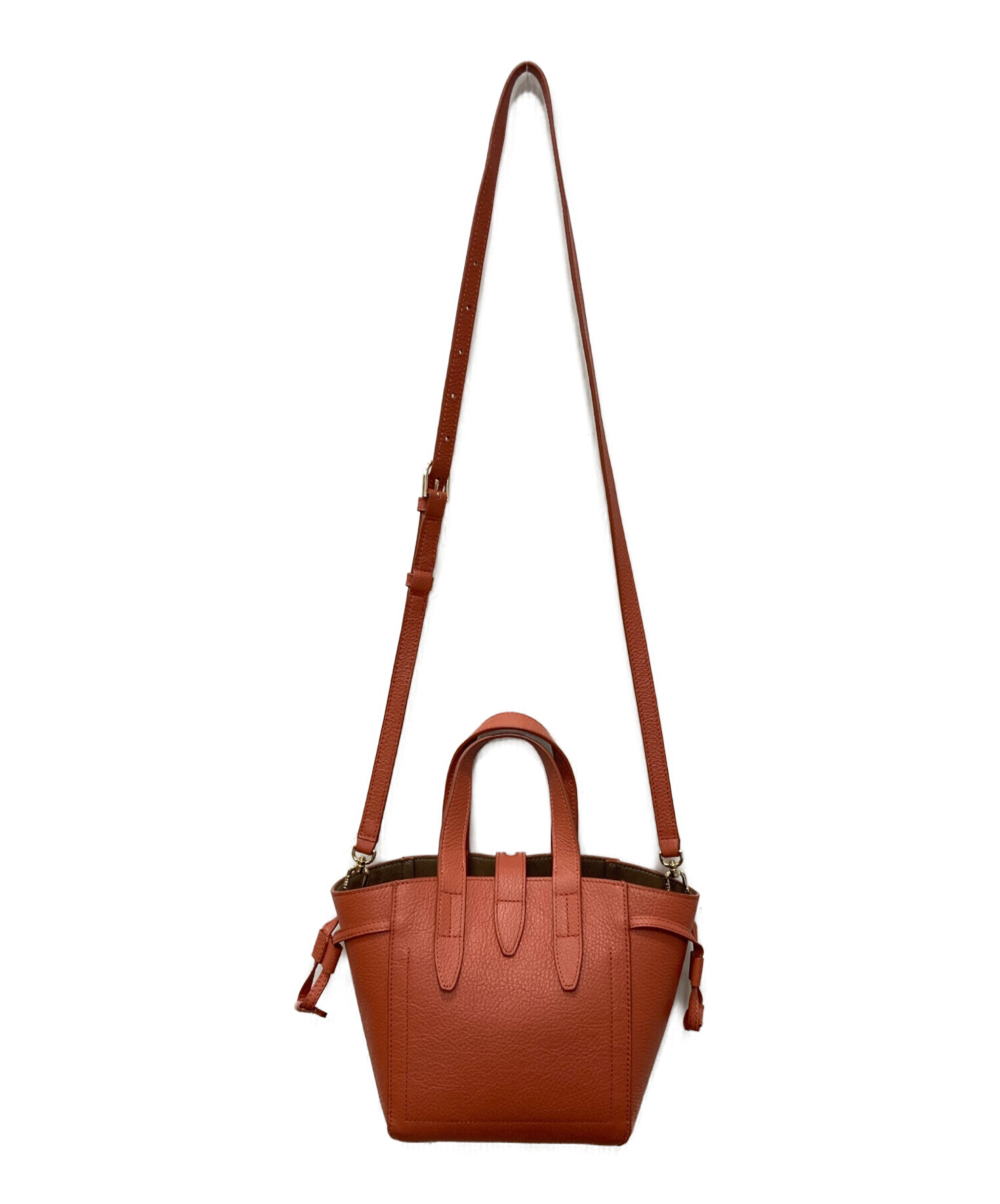 中古・古着通販】FURLA (フルラ) NET MINI 2WAYハンドバッグ オレンジ 