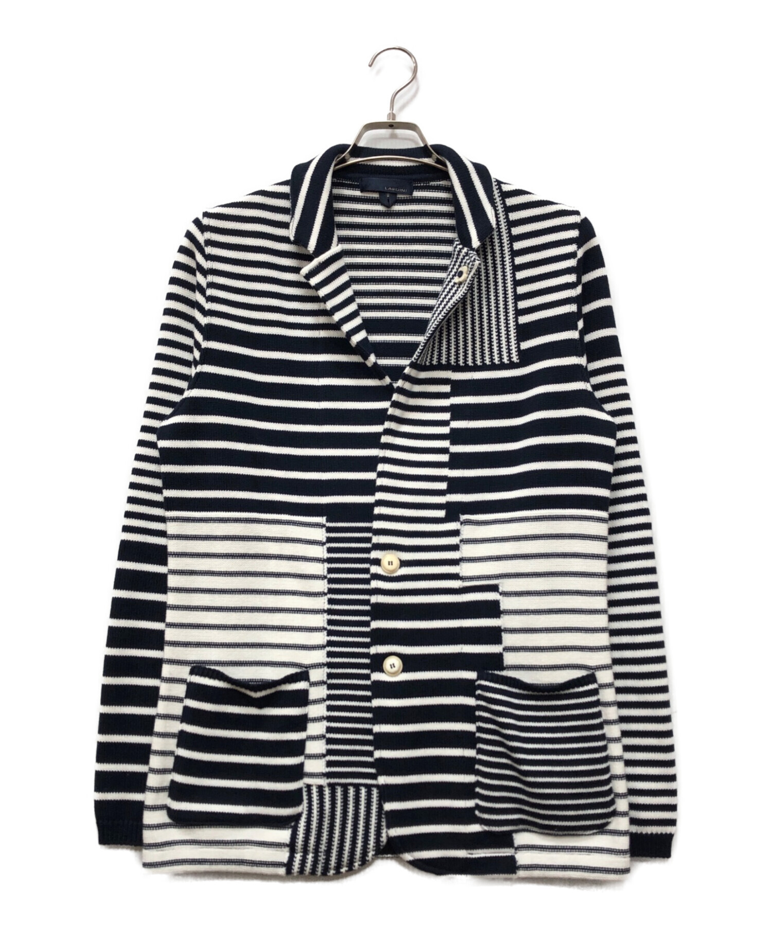 中古・古着通販】LARDINI (ラルディーニ) ニットジャケット ネイビー