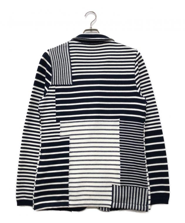 ラルディーニ　明るめネイビー ニットジャケット LARDINI/ラルディーニ 時代が変わろうとも、時代に求められ続ける名作! Sサイズ ジャケット・アウター
