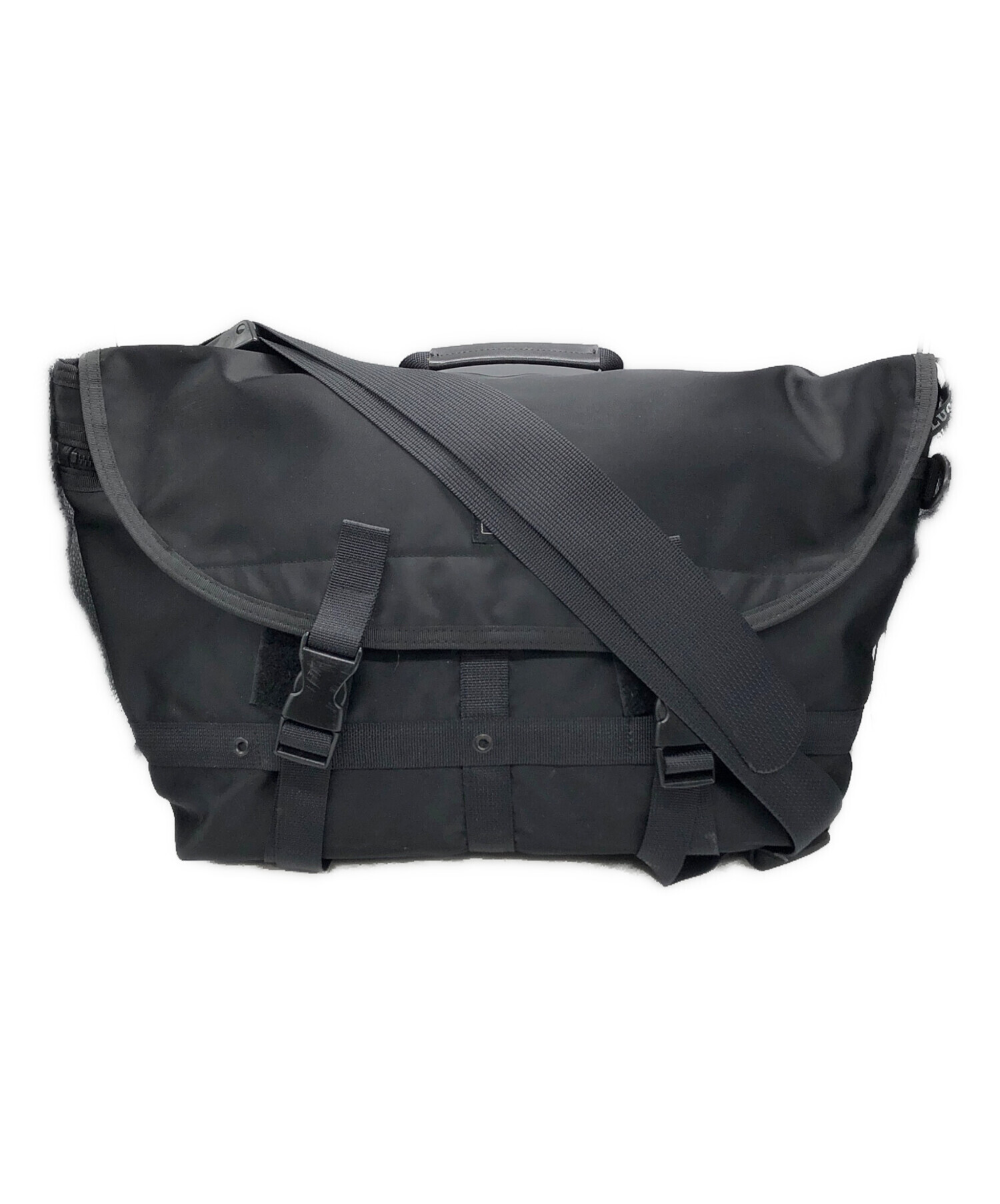 ブラックレザーのメッセンジャーバッグ中古~~~ 中古・古着通販】LUGGAGE LABEL (ラゲッジ レーベル) メッセンジャー