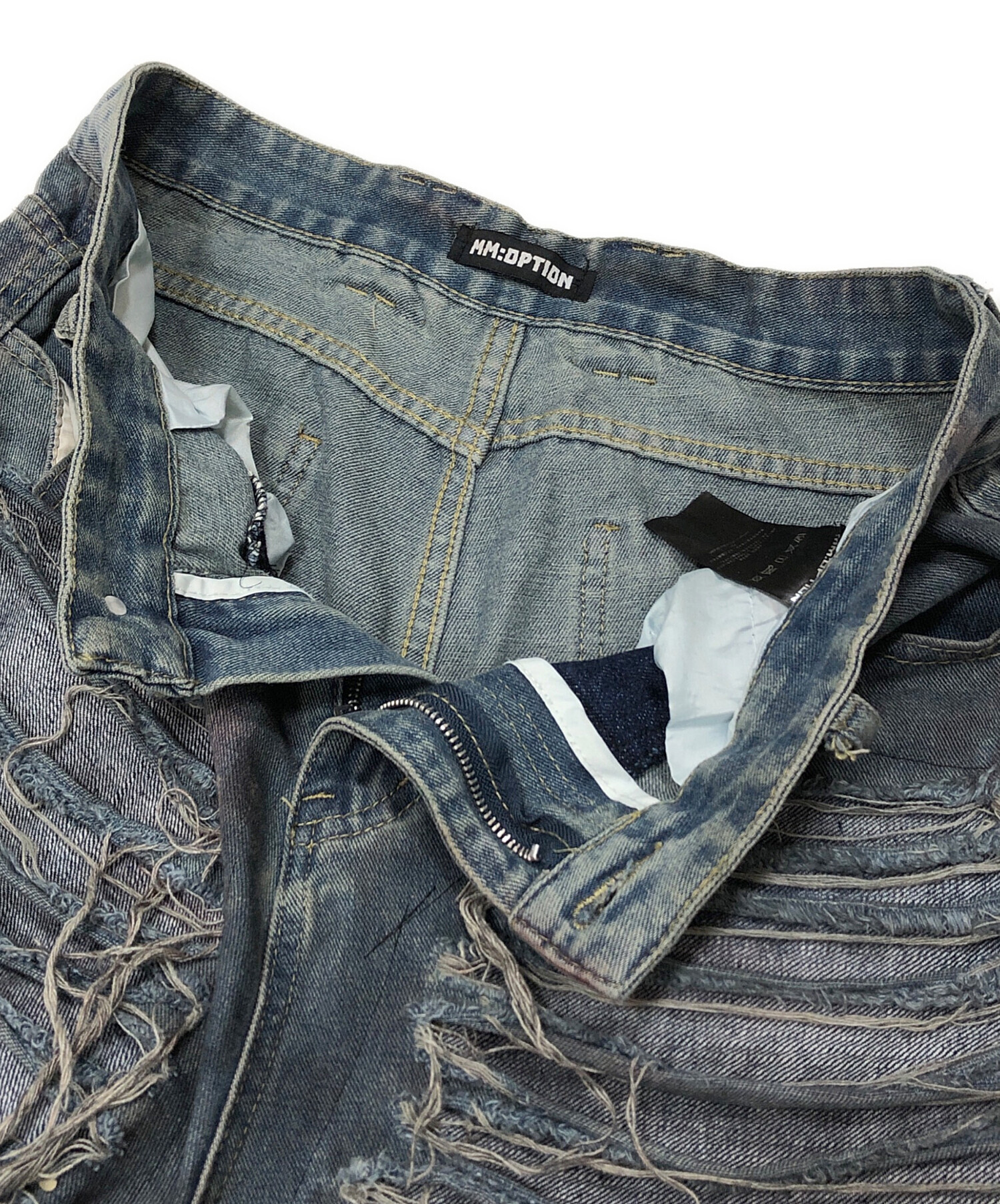 中古・古着通販】MM:OPTION (ミリオプション) noise denim pants