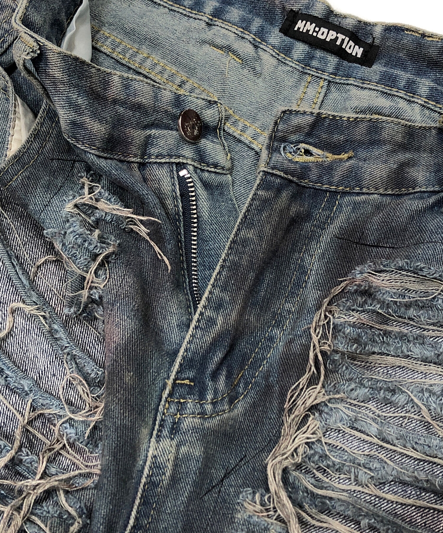 中古・古着通販】MM:OPTION (ミリオプション) noise denim pants