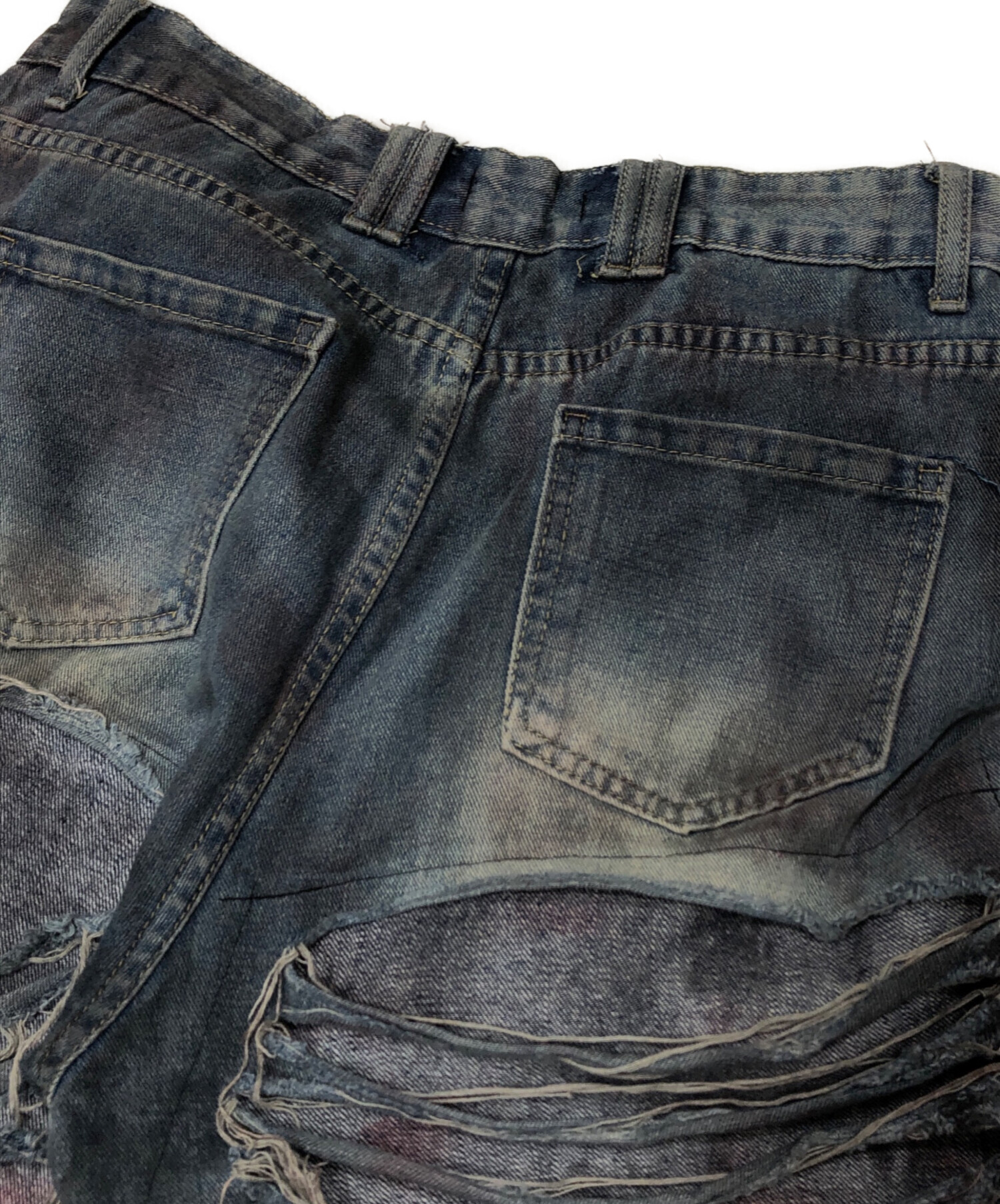 中古・古着通販】MM:OPTION (ミリオプション) noise denim pants