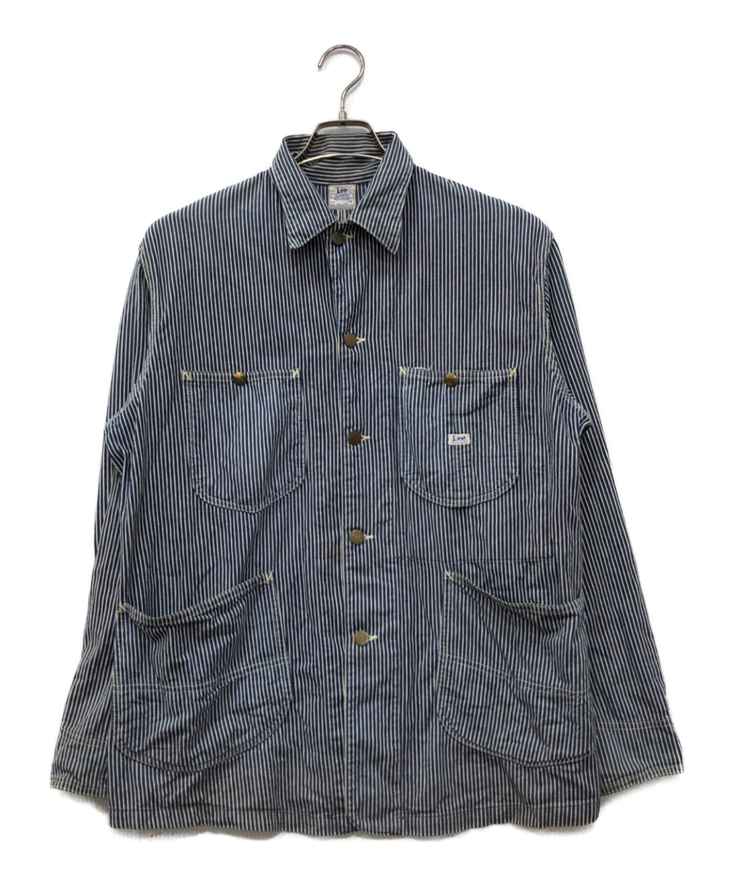 Lee 復刻　91-J ヒッコリー　カバーオール ユニオンチケット　リー 中古・古着通販】LEE (リー) 復刻91-J ヒッコリーカバーオール