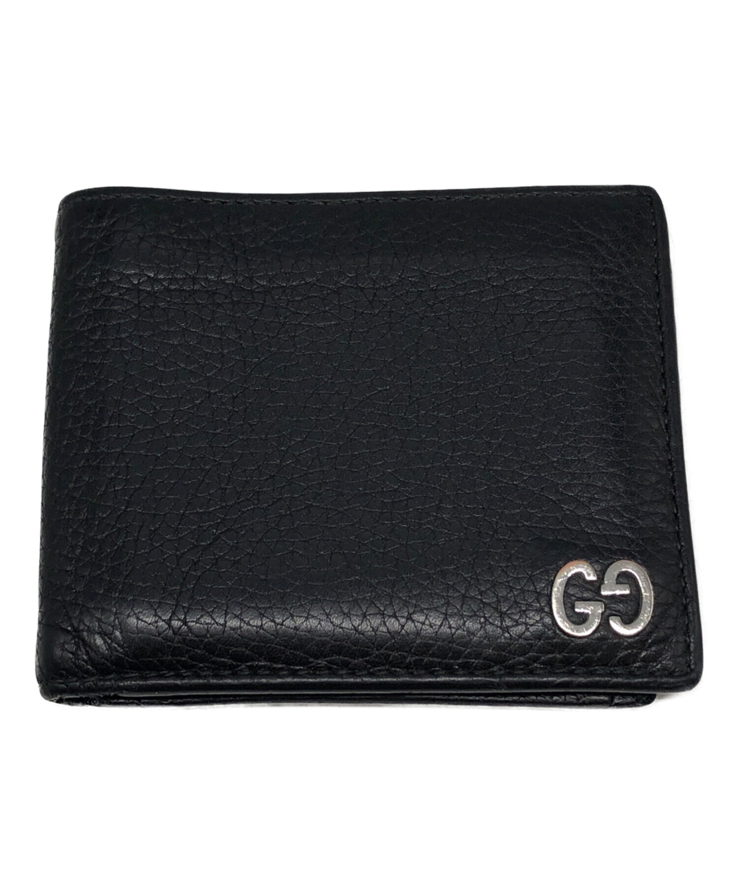 中古・古着通販】GUCCI (グッチ) 2つ折り財布 ブラック サイズ:下記 