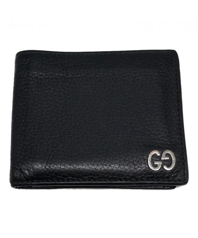 中古・古着通販】GUCCI (グッチ) 2つ折り財布 ブラック サイズ:下記
