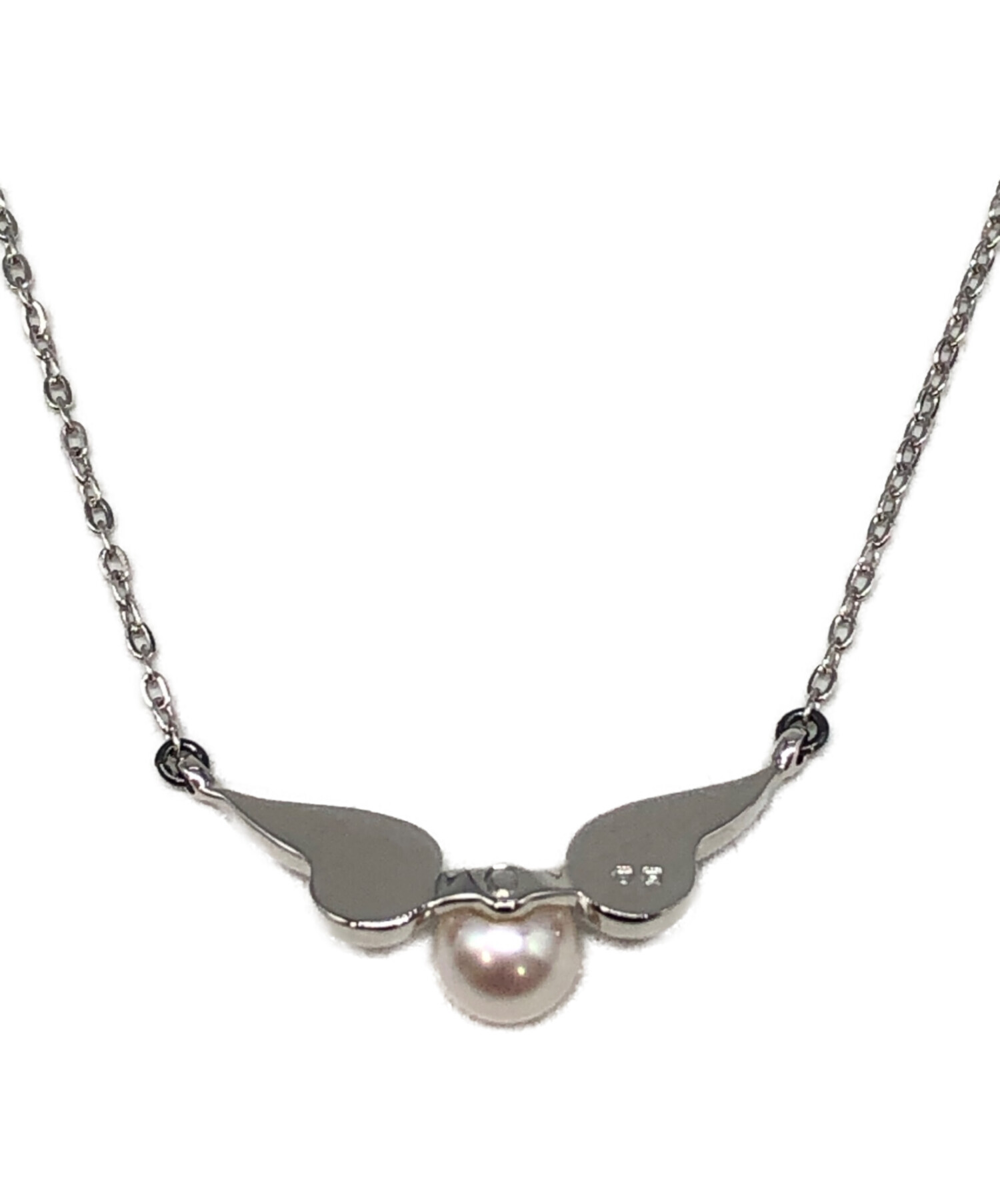 中古・古着通販】MIKIMOTO (ミキモト) 1粒パールネックレス シルバー