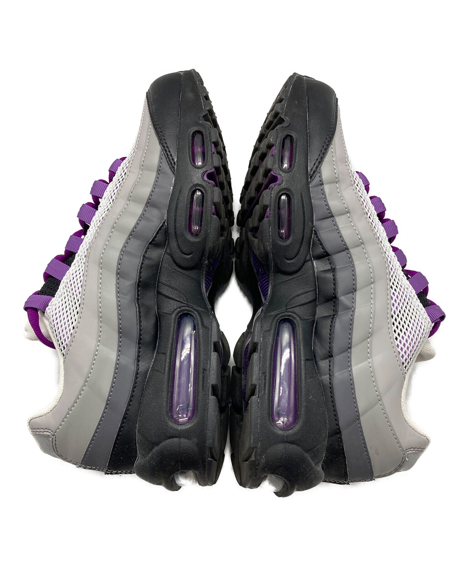 【美品】Nike Air Max 95 グレー×ブラック ディスコパープル 中古・古着通販】NIKE (ナイキ) Air Max 95 Next Nature 