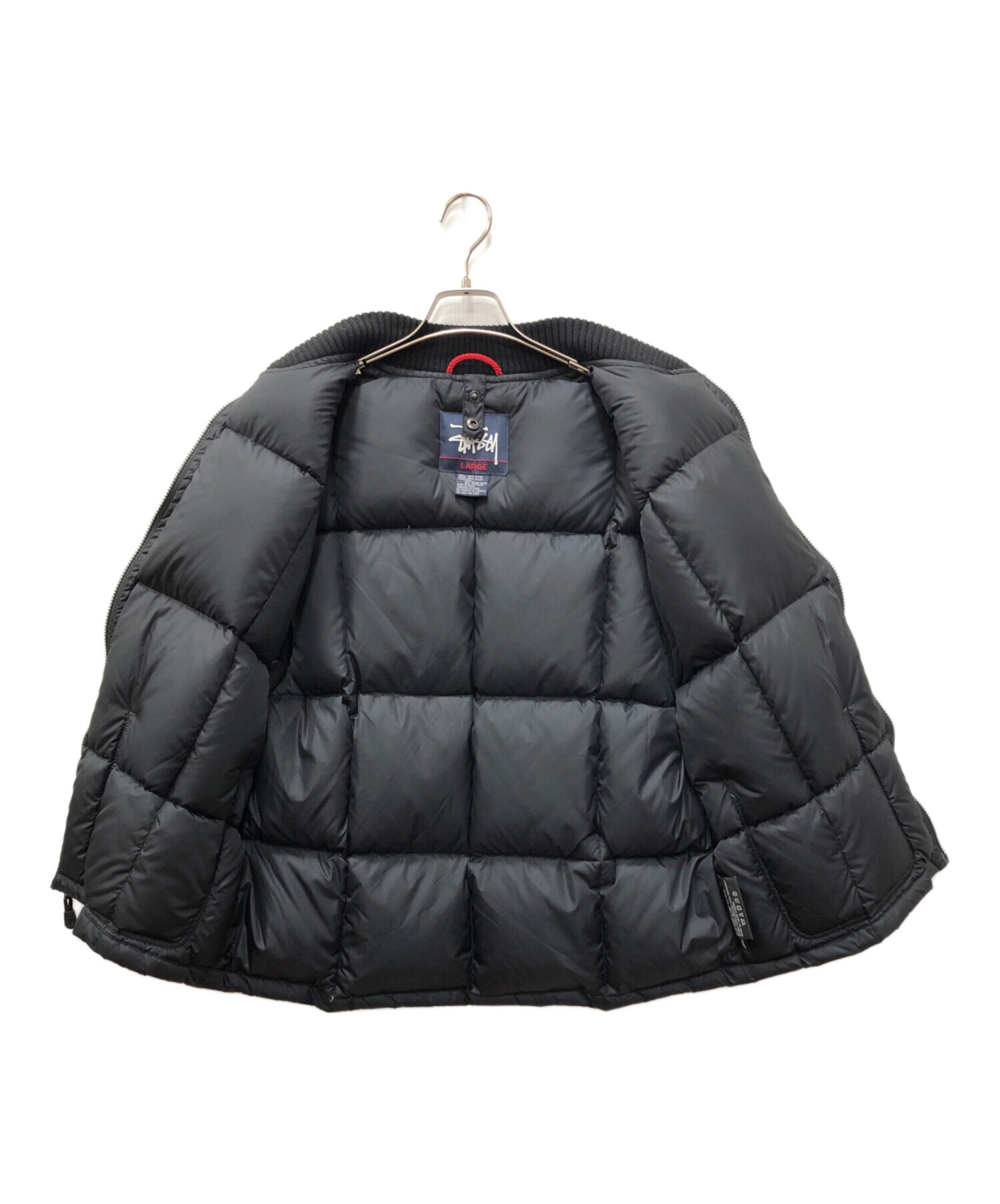 中古・古着通販】stussy (ステューシー) ダウンベスト ブラック サイズ