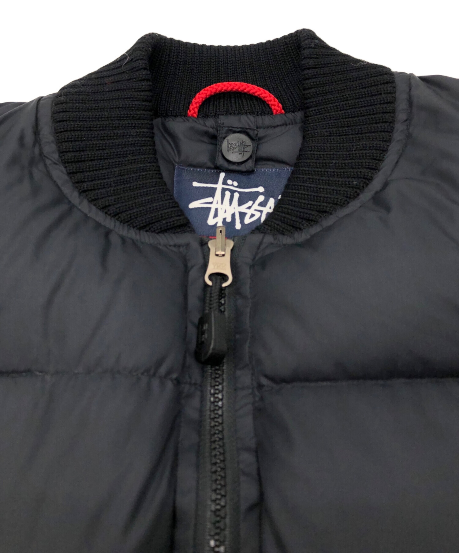 中古・古着通販】stussy (ステューシー) ダウンベスト ブラック サイズ