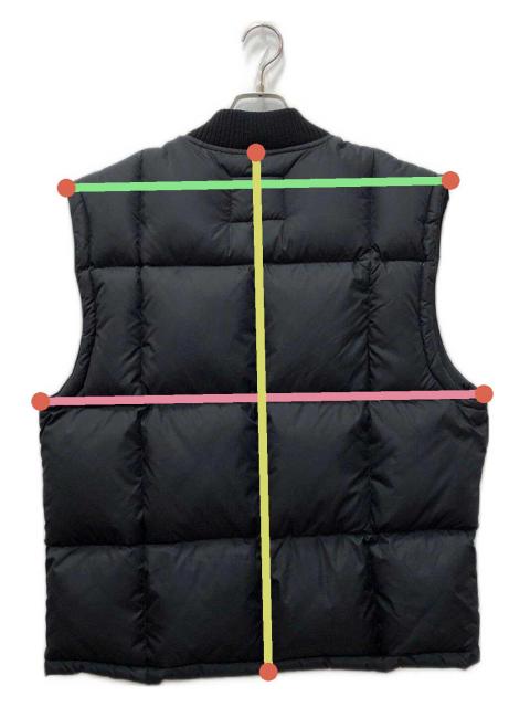 中古・古着通販】stussy (ステューシー) ダウンベスト ブラック サイズ