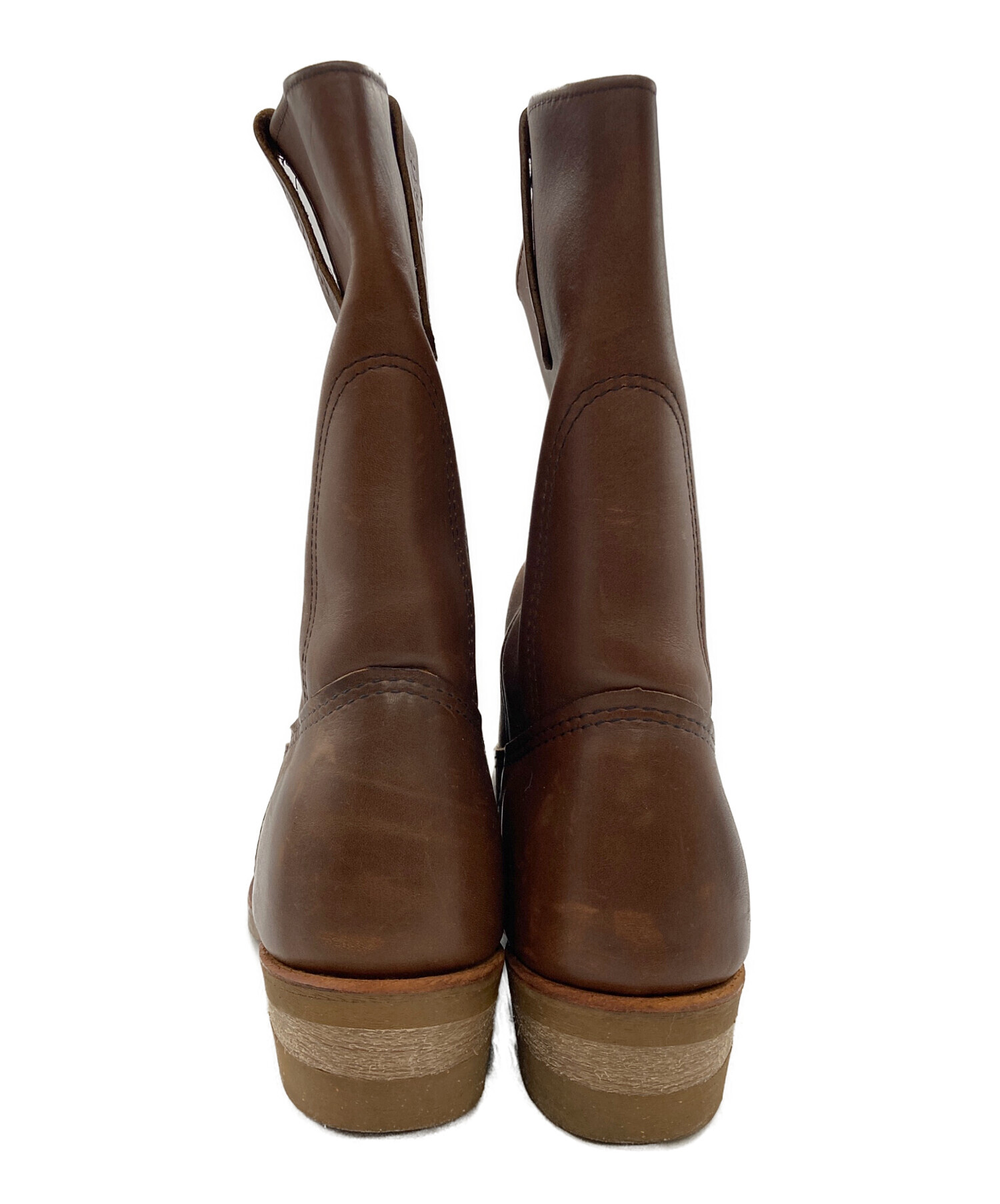 チペア ペコスブーツ US7 美品 中古・古着通販】RED WING (レッドウィング) ペコスブーツ ブラウン