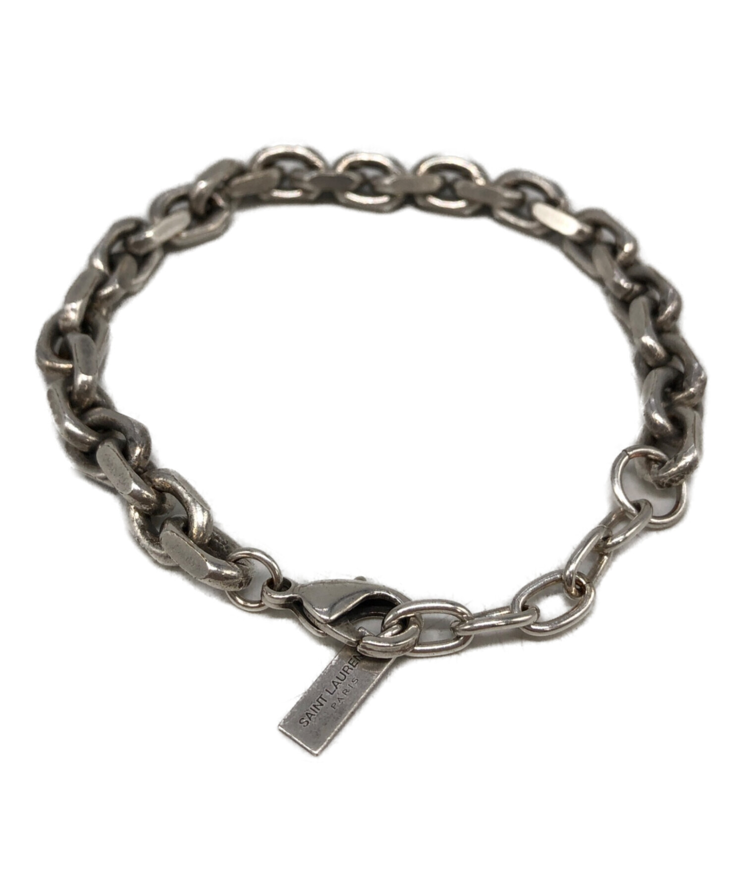 SAINT LAURENT PARIS チェーンブレスレット 中古・古着通販】Saint Laurent Paris (サンローランパリ) チェーン