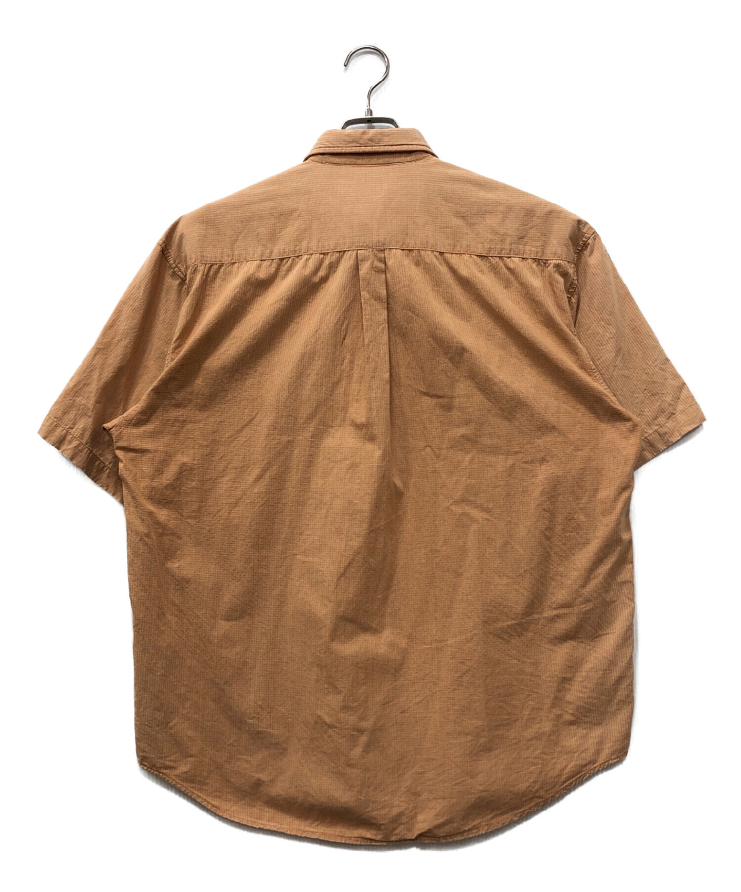 中古・古着通販】stussy (ステューシー) S/Sチェックシャツ オレンジ