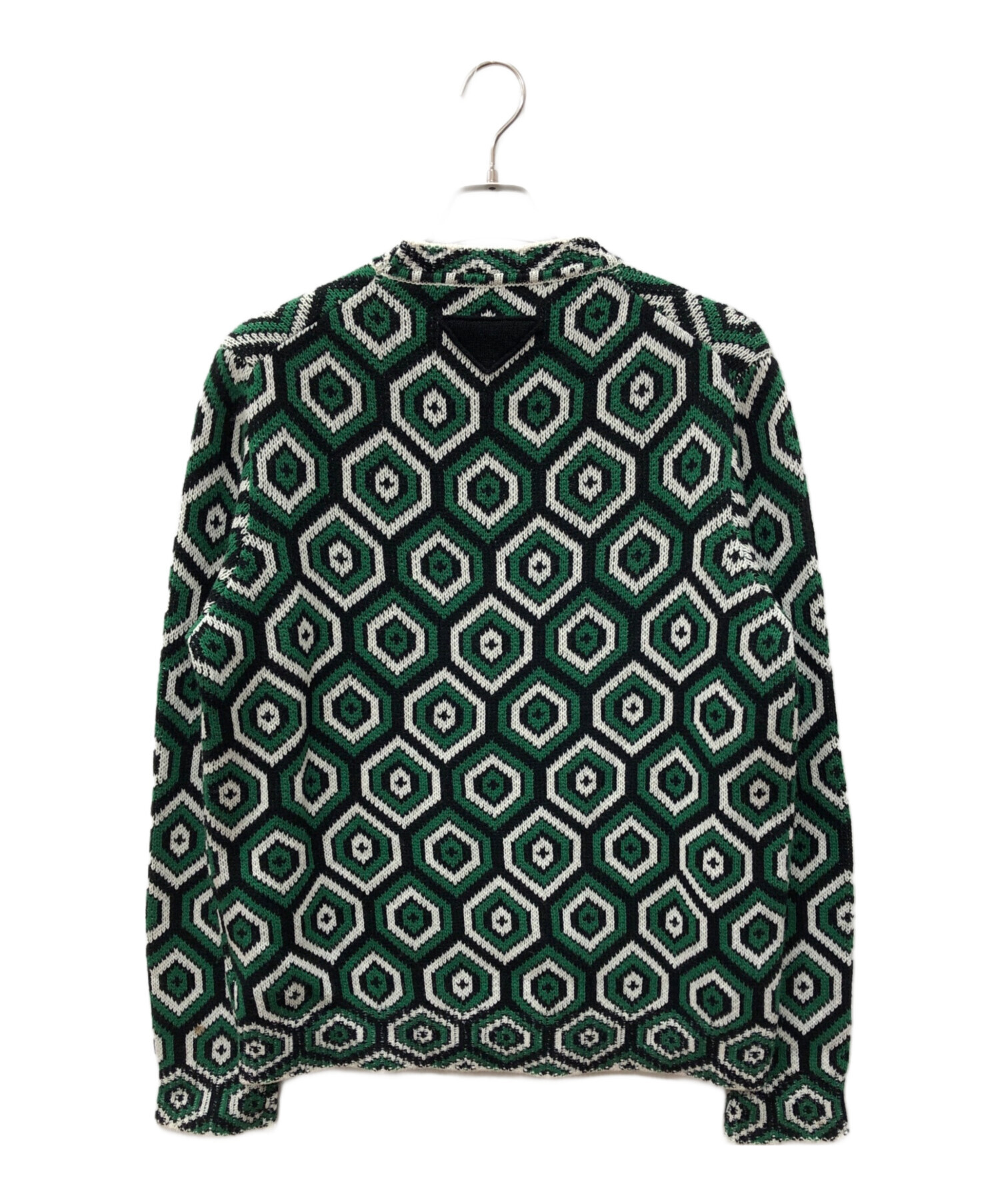 PRADA プラダ カシミヤニット　最終価格 中古・古着通販】PRADA (プラダ) ウールカシミヤ テキスタイル ニット