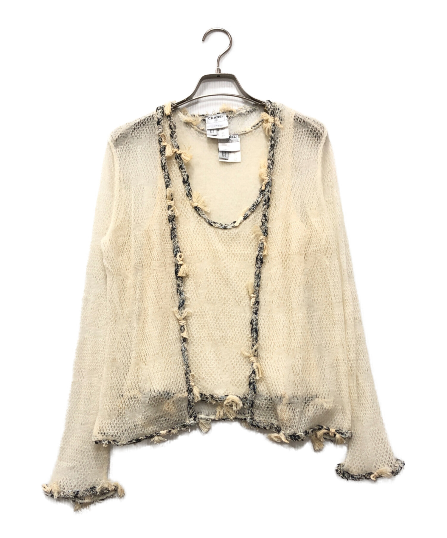 中古・古着通販】CHANEL (シャネル) カシミヤココマークアンサンブル