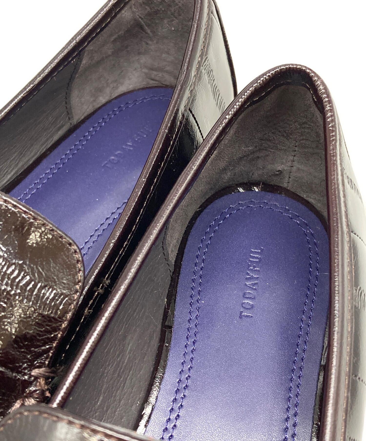 TODAYFUL ローファー37 中古・古着通販】TODAYFUL (トゥデイフル) Squaretoe Gather Loafers