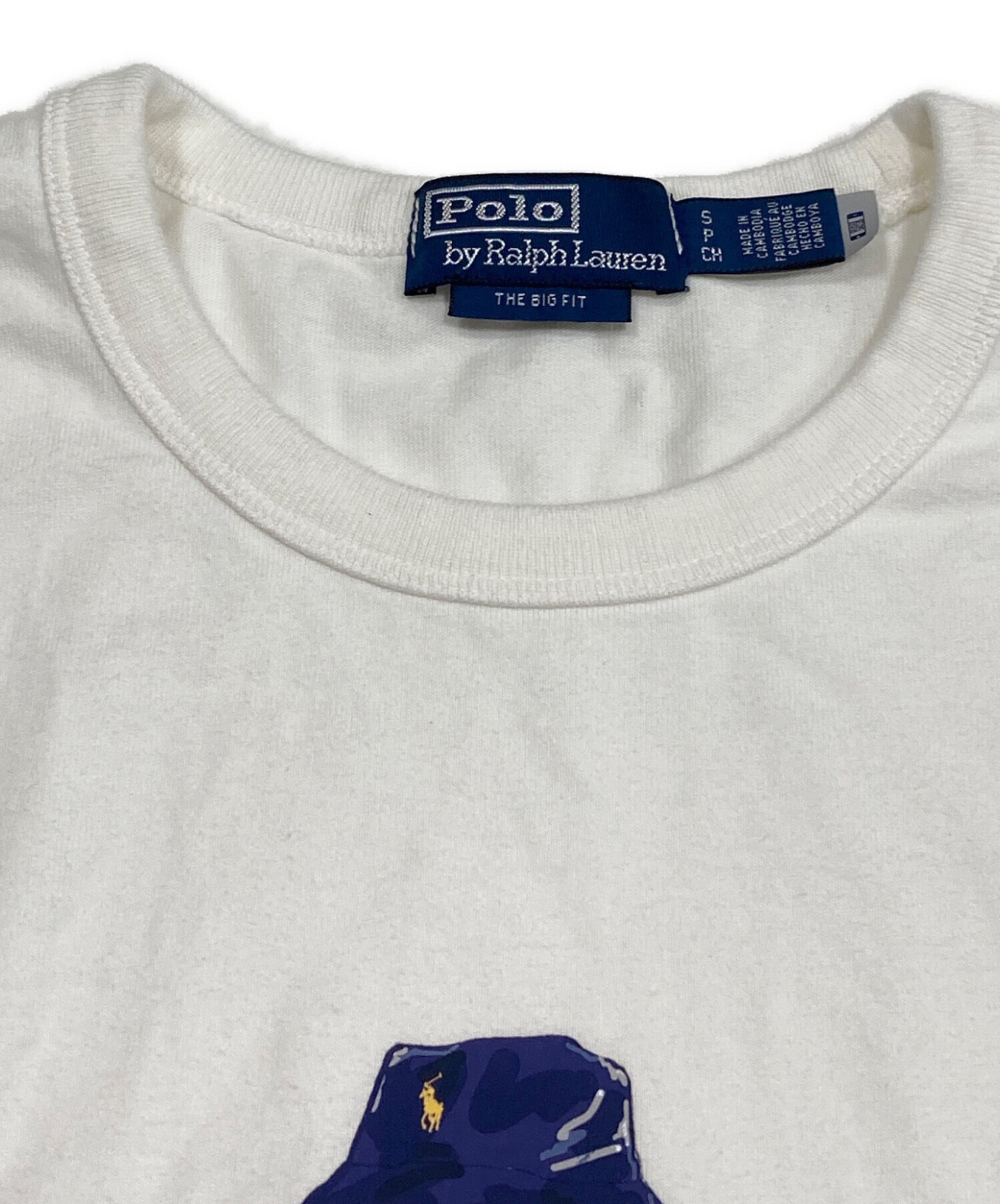 中古・古着通販】POLO RALPH LAUREN (ポロ・ラルフローレン) BEAMS BEAMS Polo Bear Tシャツ ホワイト
