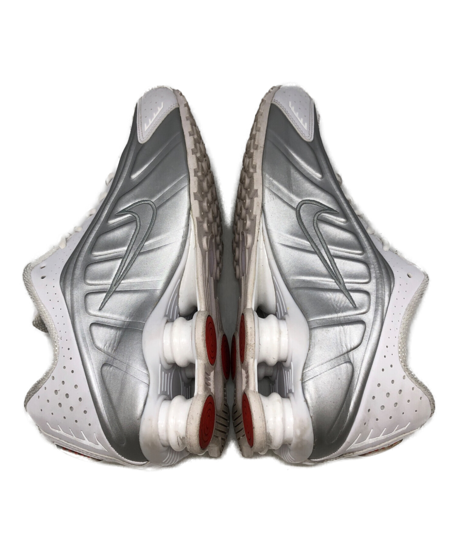 中古・古着通販】NIKE (ナイキ) SHOX R4 WHITE/WHITE-METALLIC SILVER 