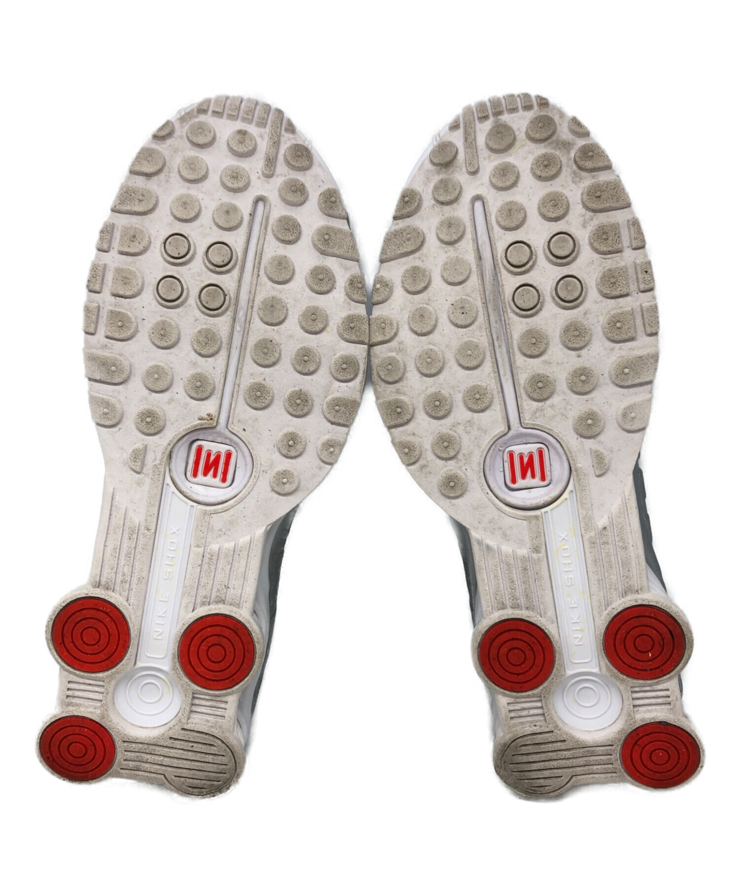 中古・古着通販】NIKE (ナイキ) SHOX R4 WHITE/WHITE-METALLIC SILVER 